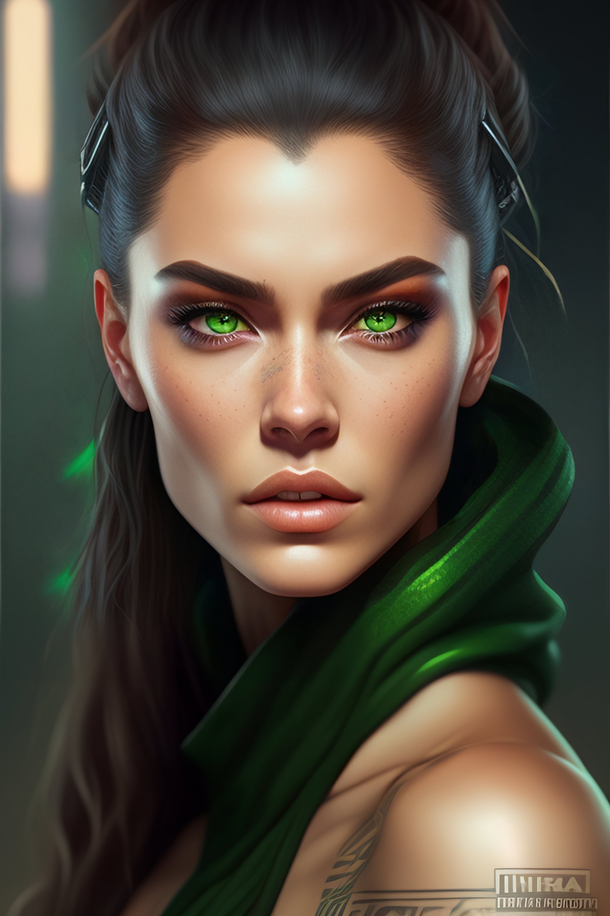 Lexica - Ugly, Caucasian, woman, extremely detailed angry face, green ...