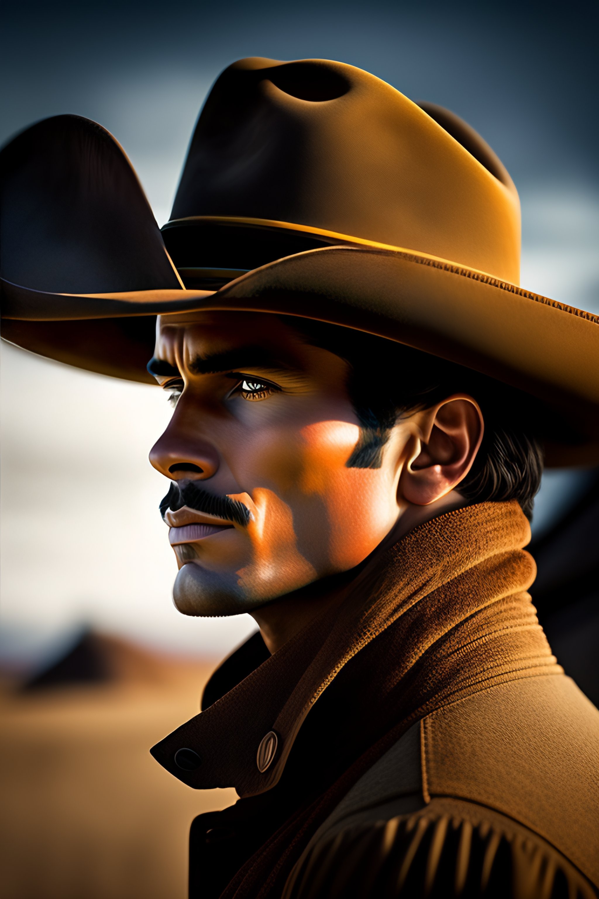 Lexica - Portrait of a cowboy