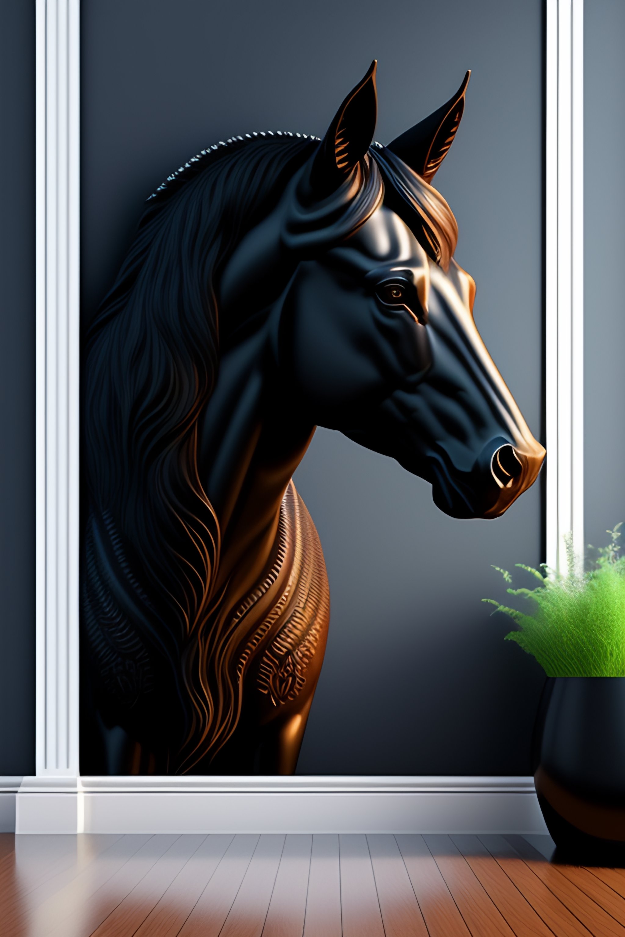 Lexica Gothic animal 3d wall art