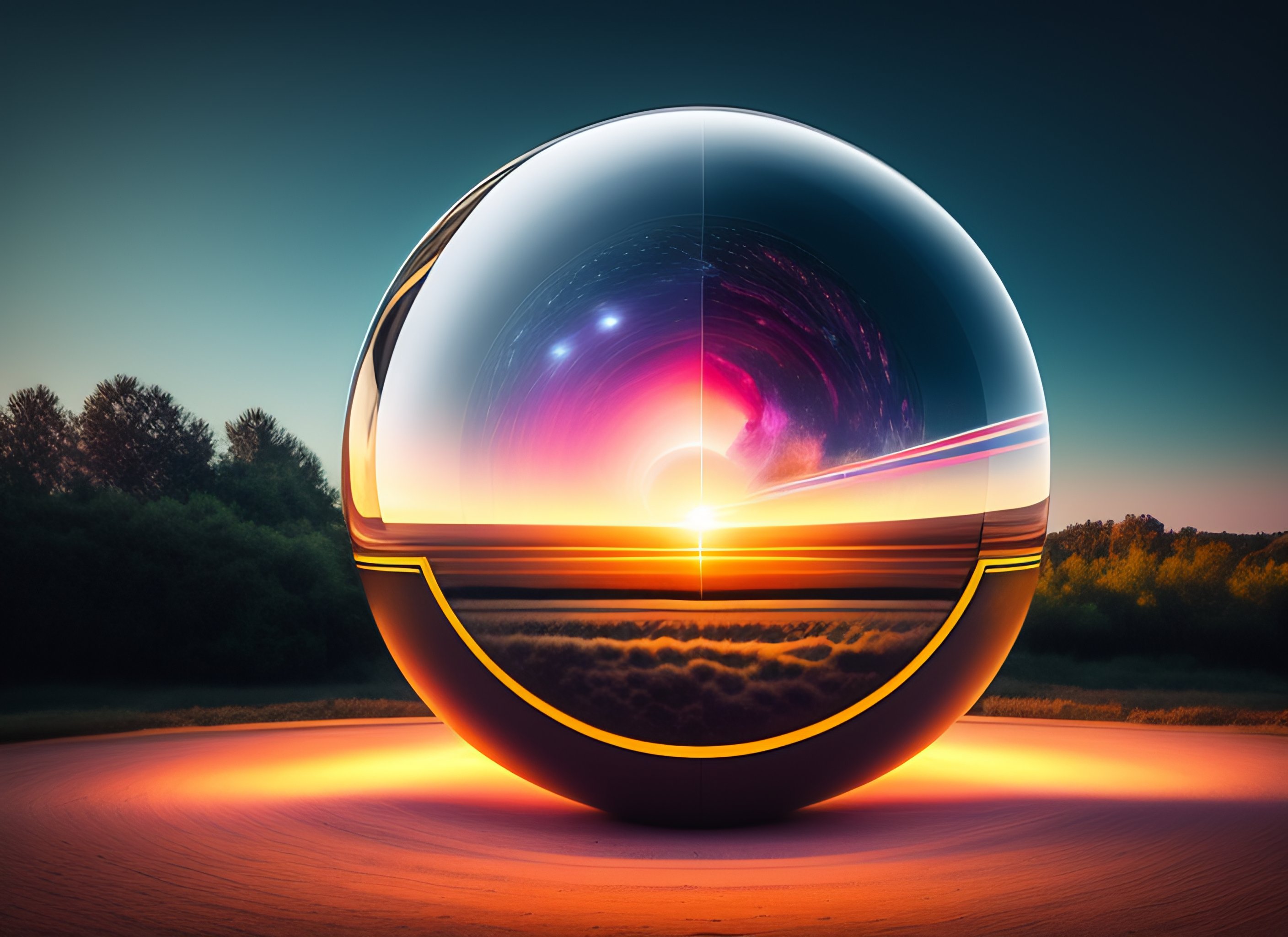 Lexica - Cinematic singularity bridge to another universe, through a ...