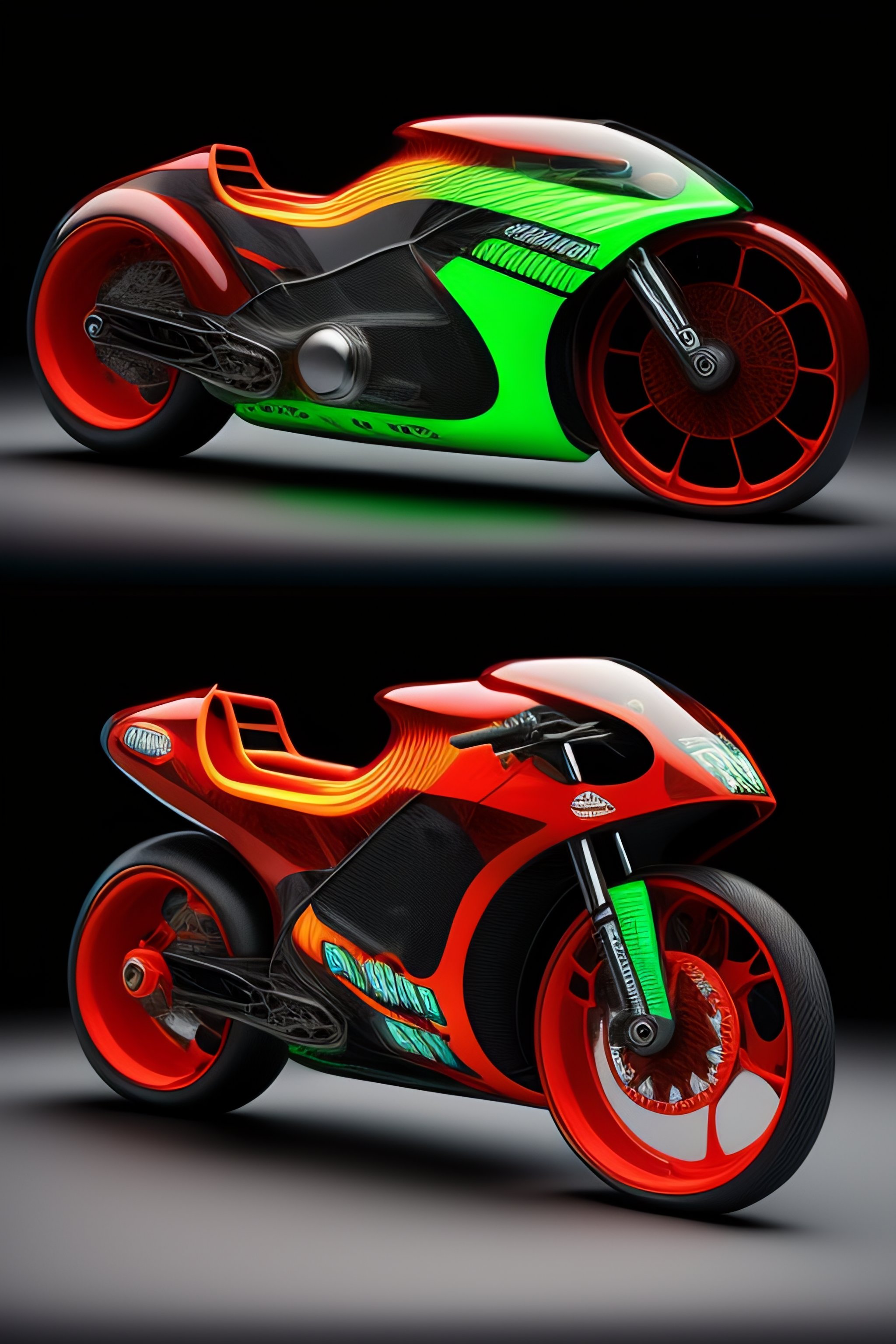 Lexica - Elaborate, highly detailed translucent motocross motorbike ...