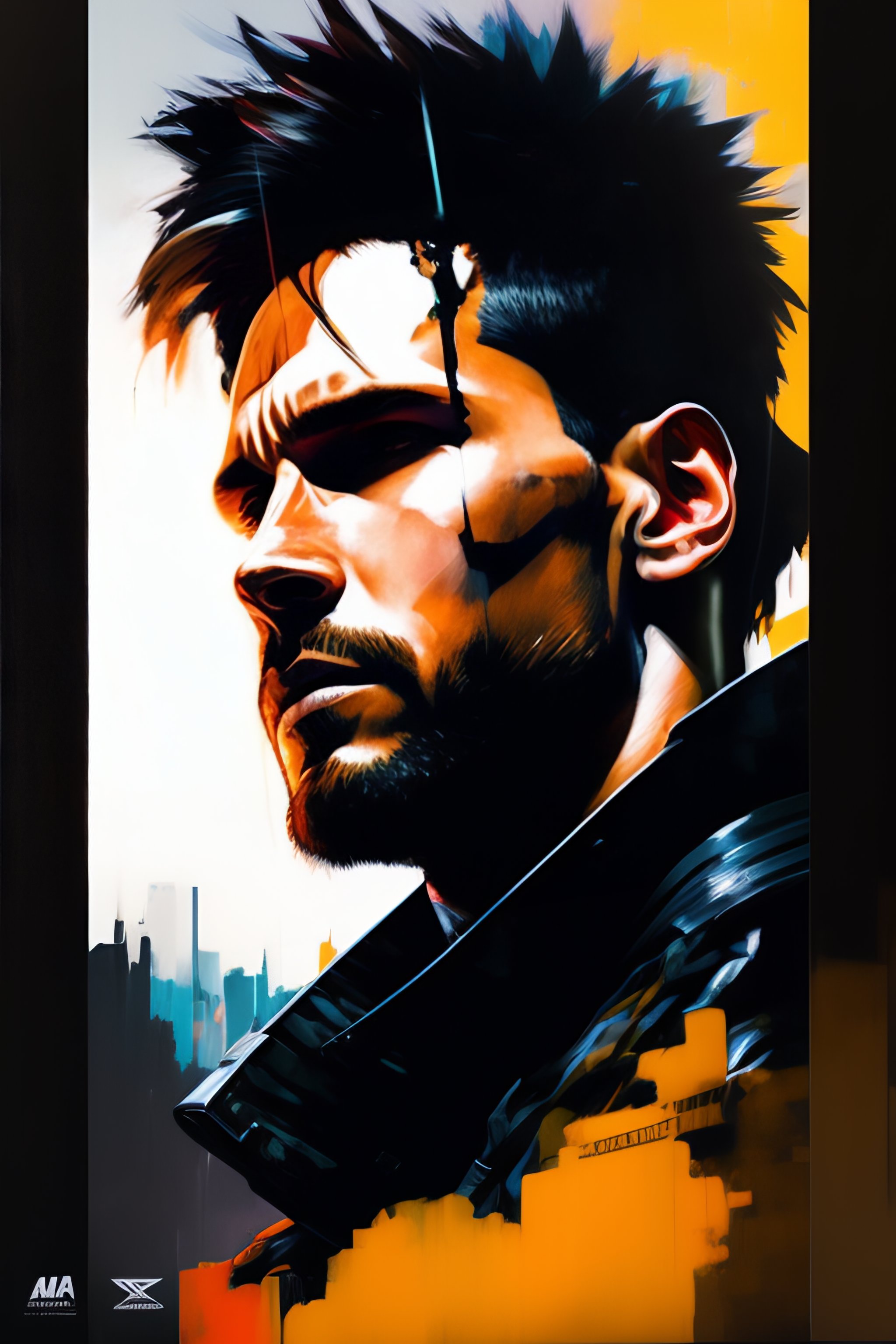 Lexica - Lionel messi wearing metal gear armor holding gun dramatic ...