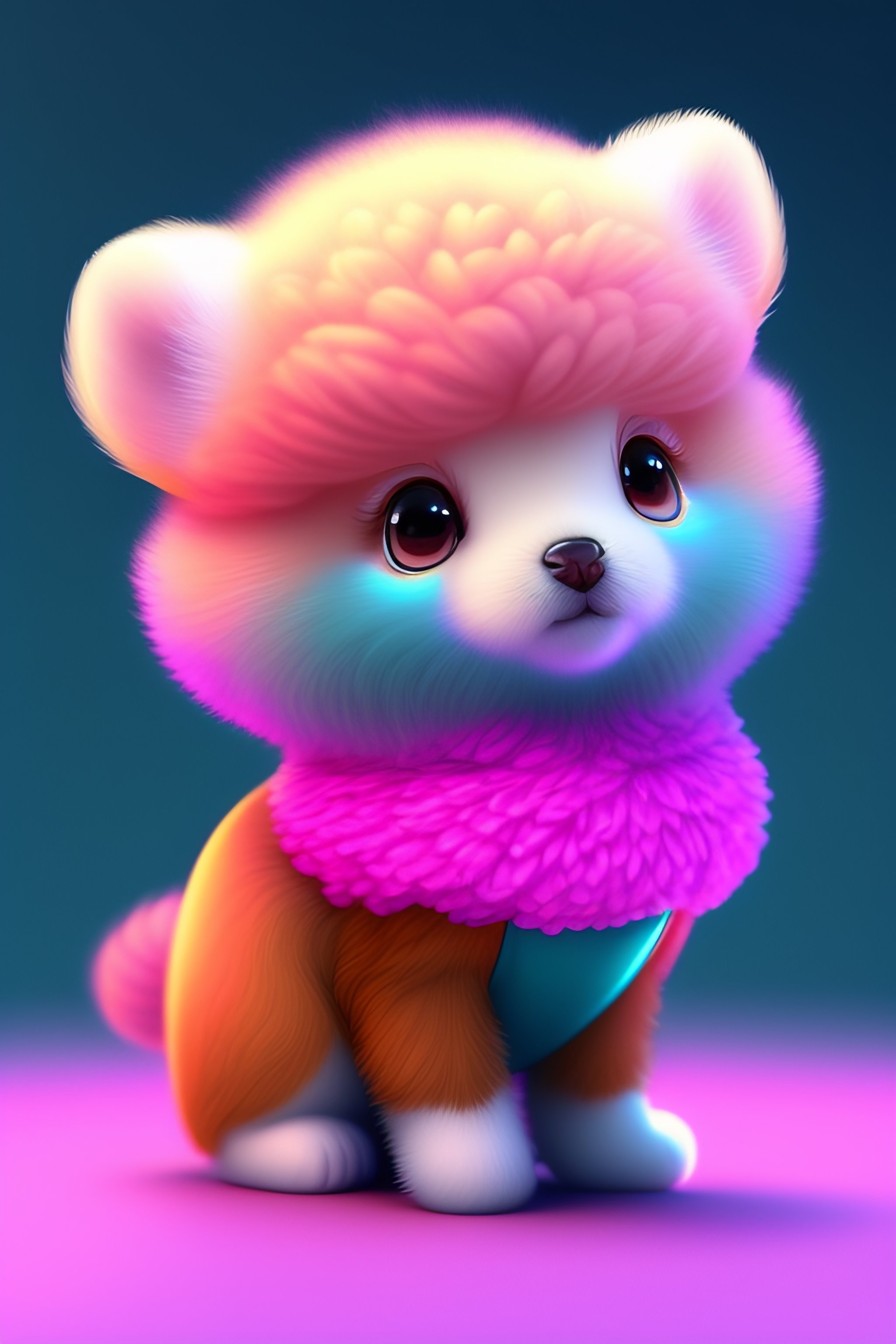 Lexica - CUTE AND ADORABLE CARTOON FLUFFY BABY RHEA, FANTASY, DREAMLIKE ...