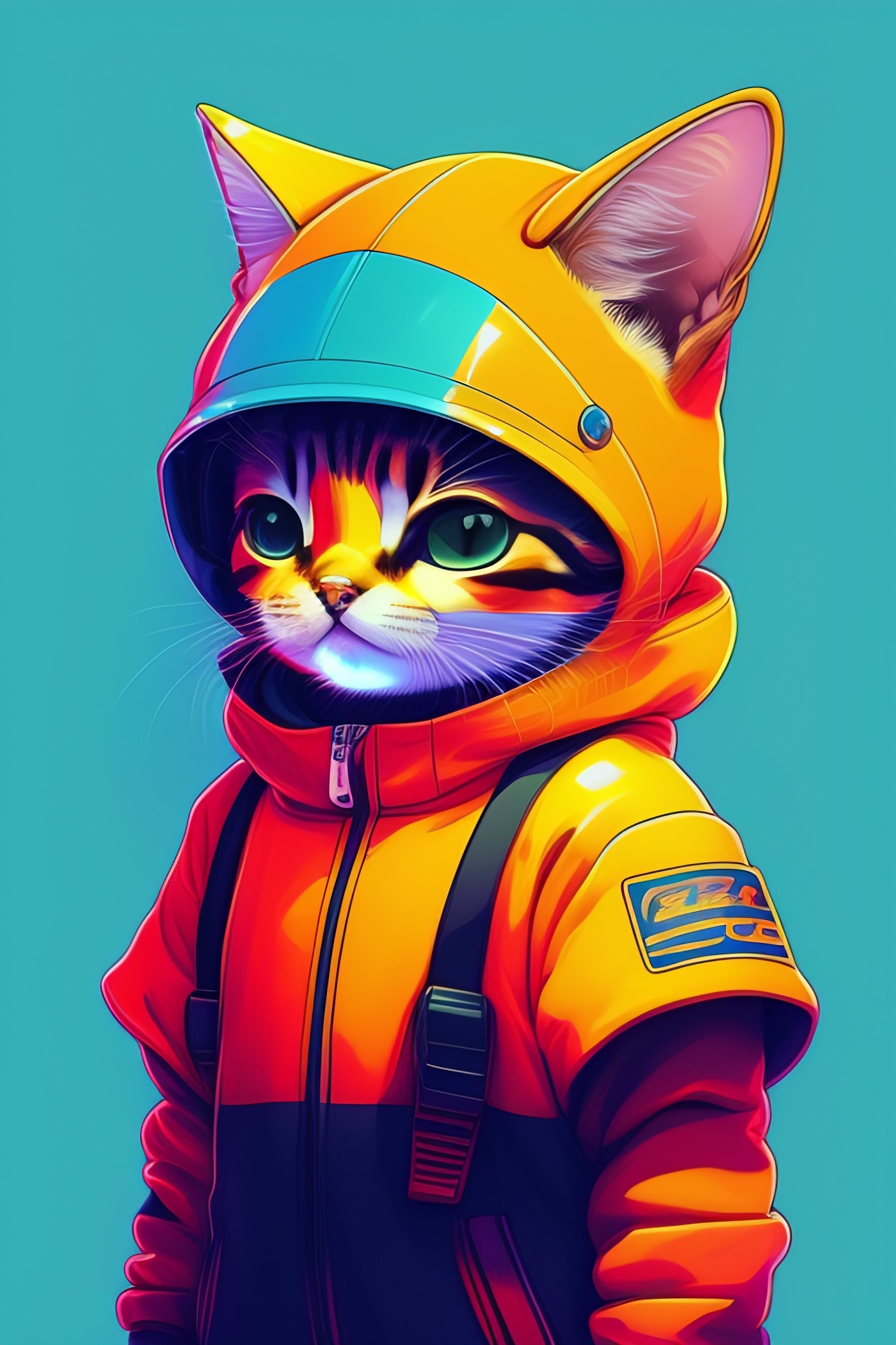 lexica-photo-of-a-baby-cat-in-the-space-style-of-laurie-greasley