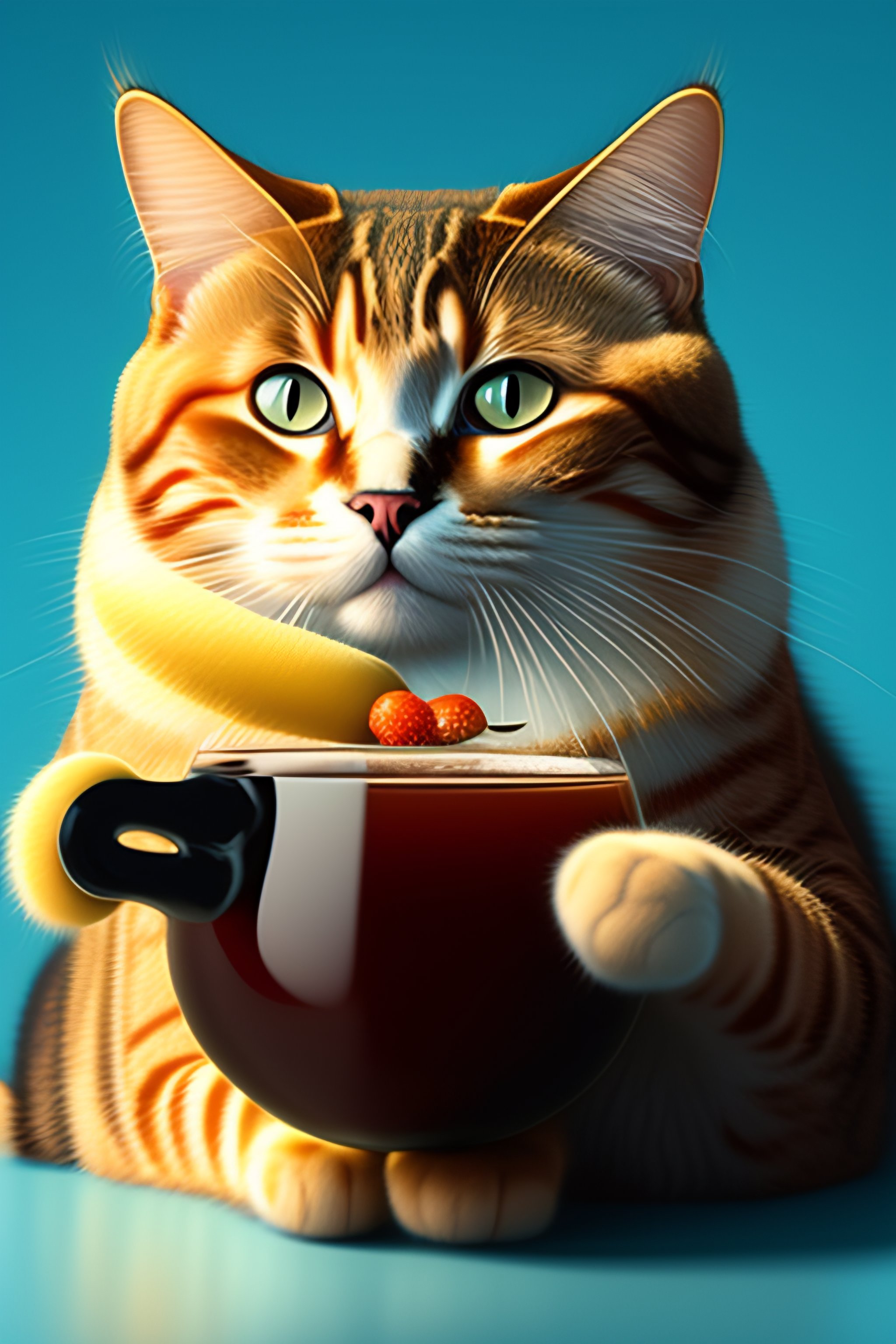 Cats Having Tea
