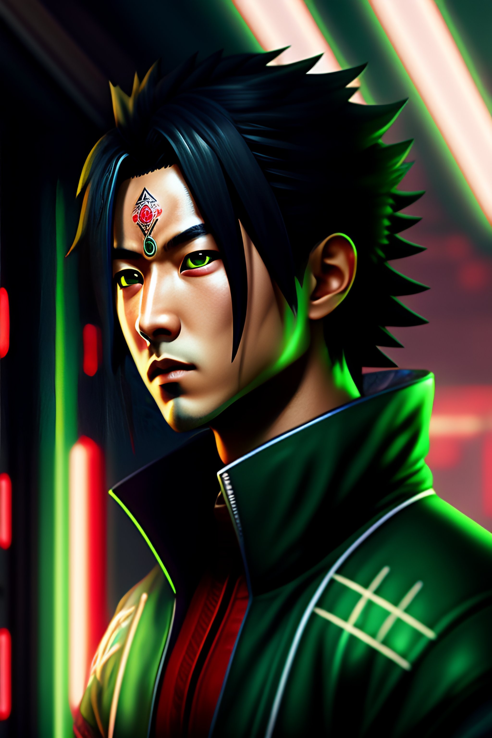 Lexica - Highly detailed portrait of a young man, sasuke uchihastyle ...