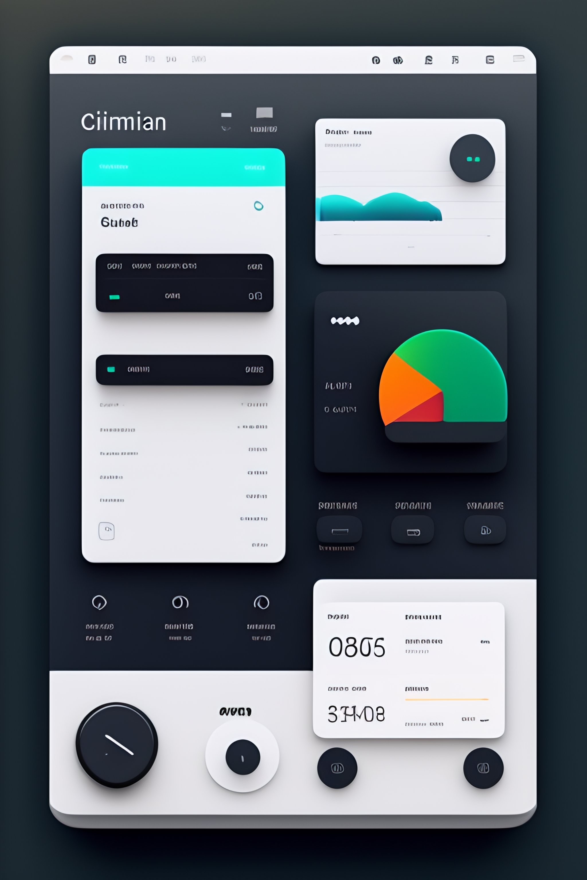 Lexica - Photoshop desktop gnom4 minimal flat UI in dieter rams style ...