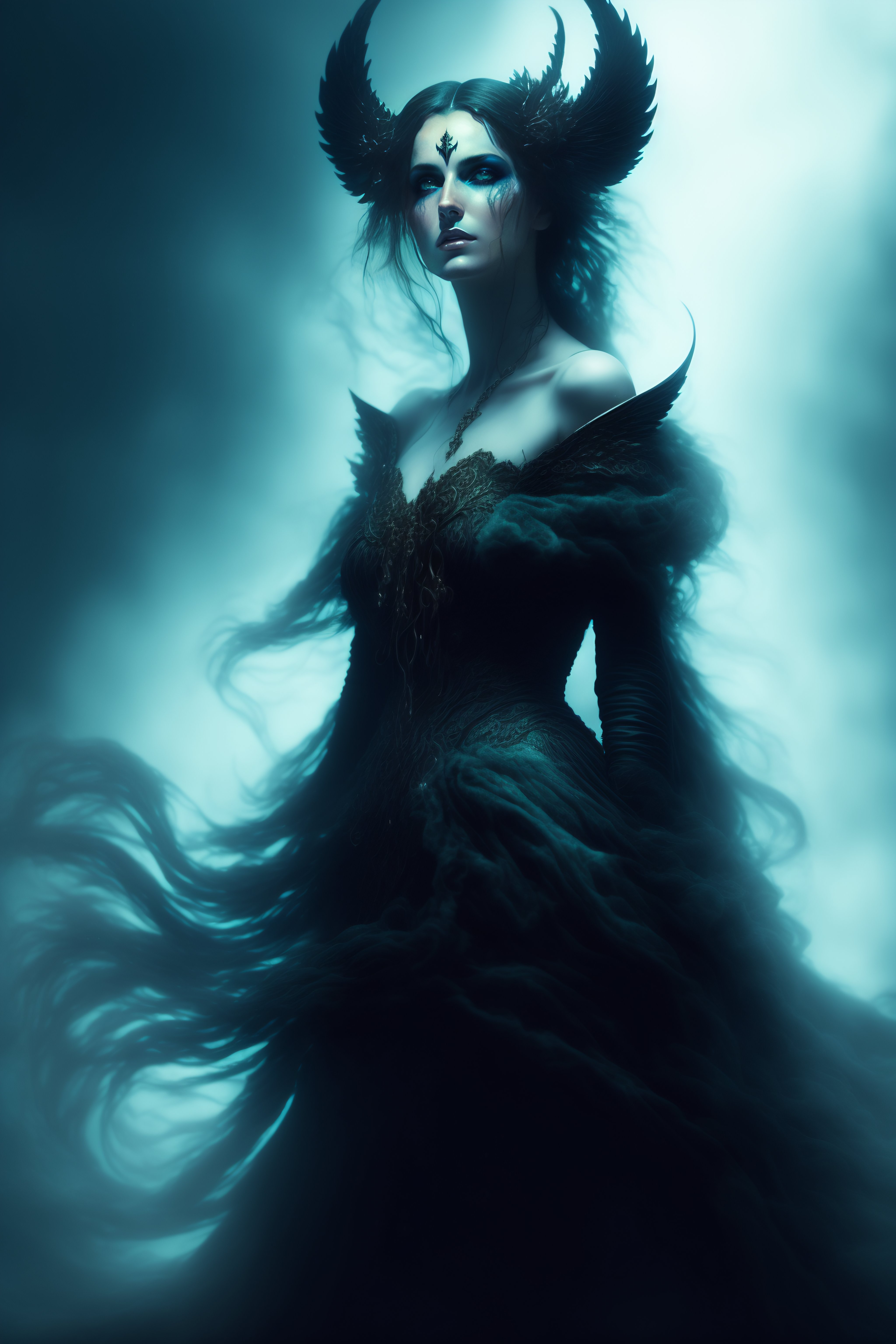 Lexica - Ghostly rotting dead evil undead siren, graceful, flowing ...