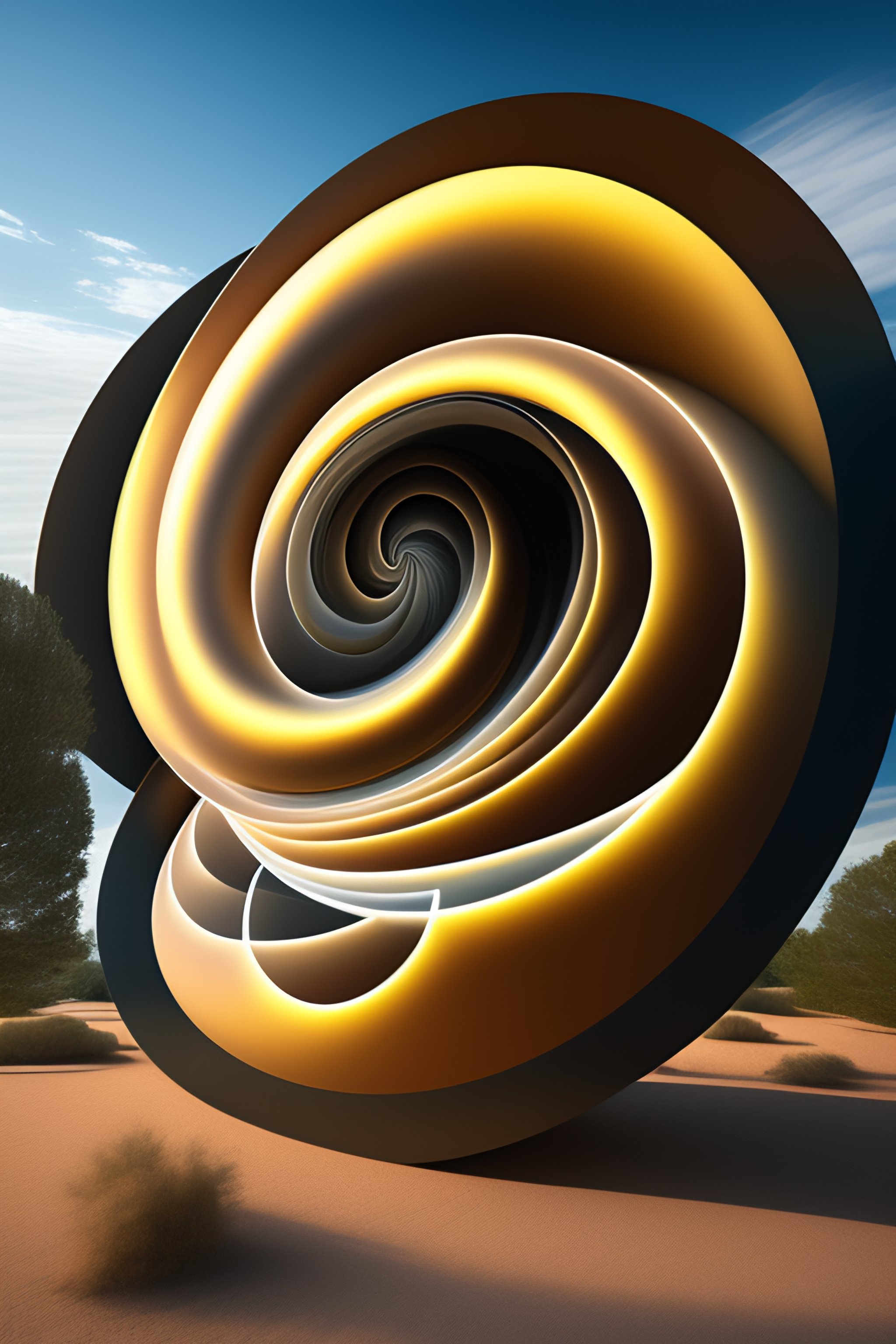 Lexica - Sperical toroids with spirals tracing the surface in the style ...