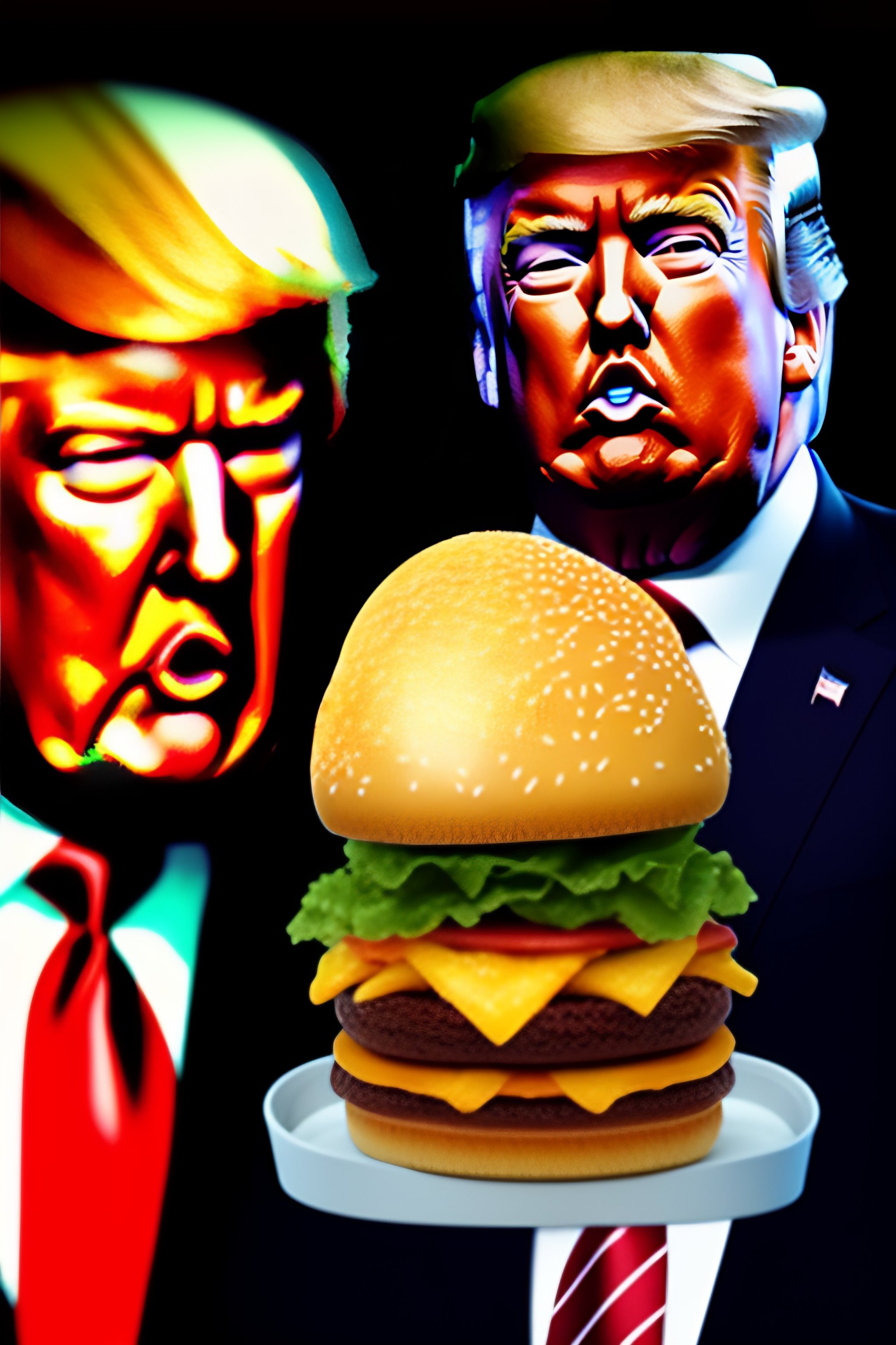 Lexica - Picture of putin and donald trump having a mcdonalds big mac ...