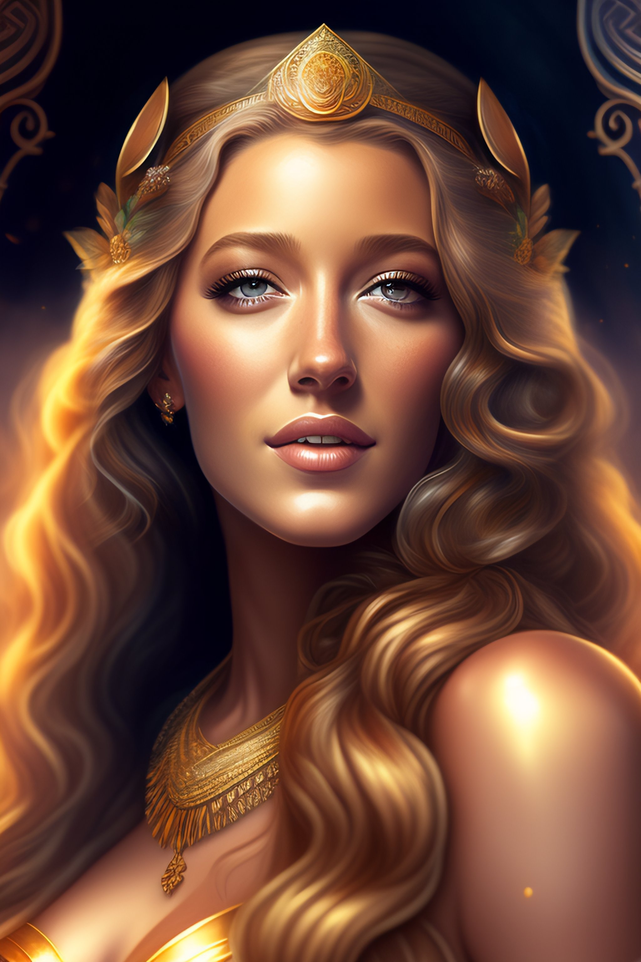 Lexica - Blake Lively as an extremely beautiful Greek Goddess, gorgeous ...