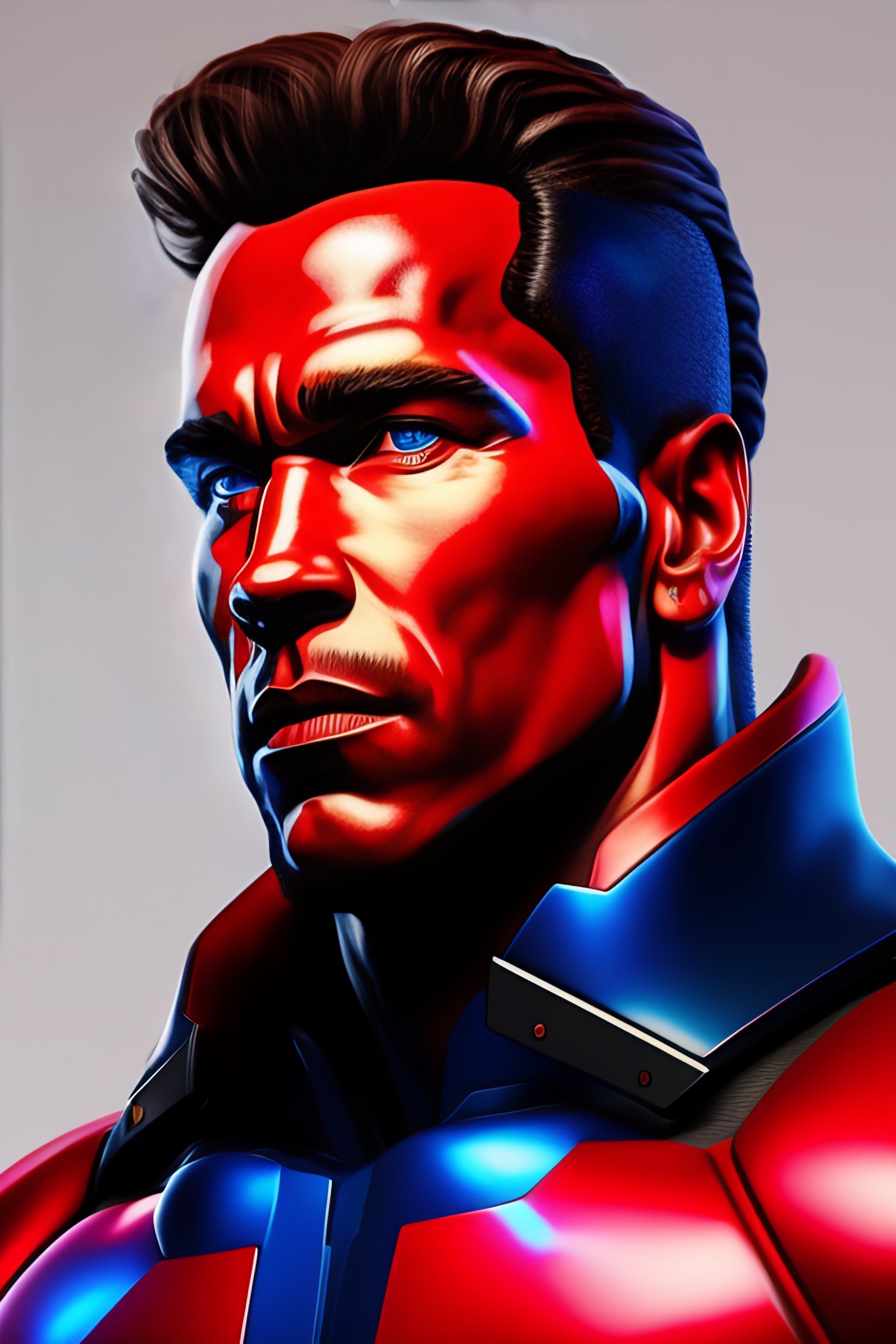 Lexica - Highly detailed portrait of arnold schwarzenegger , cyborg ...