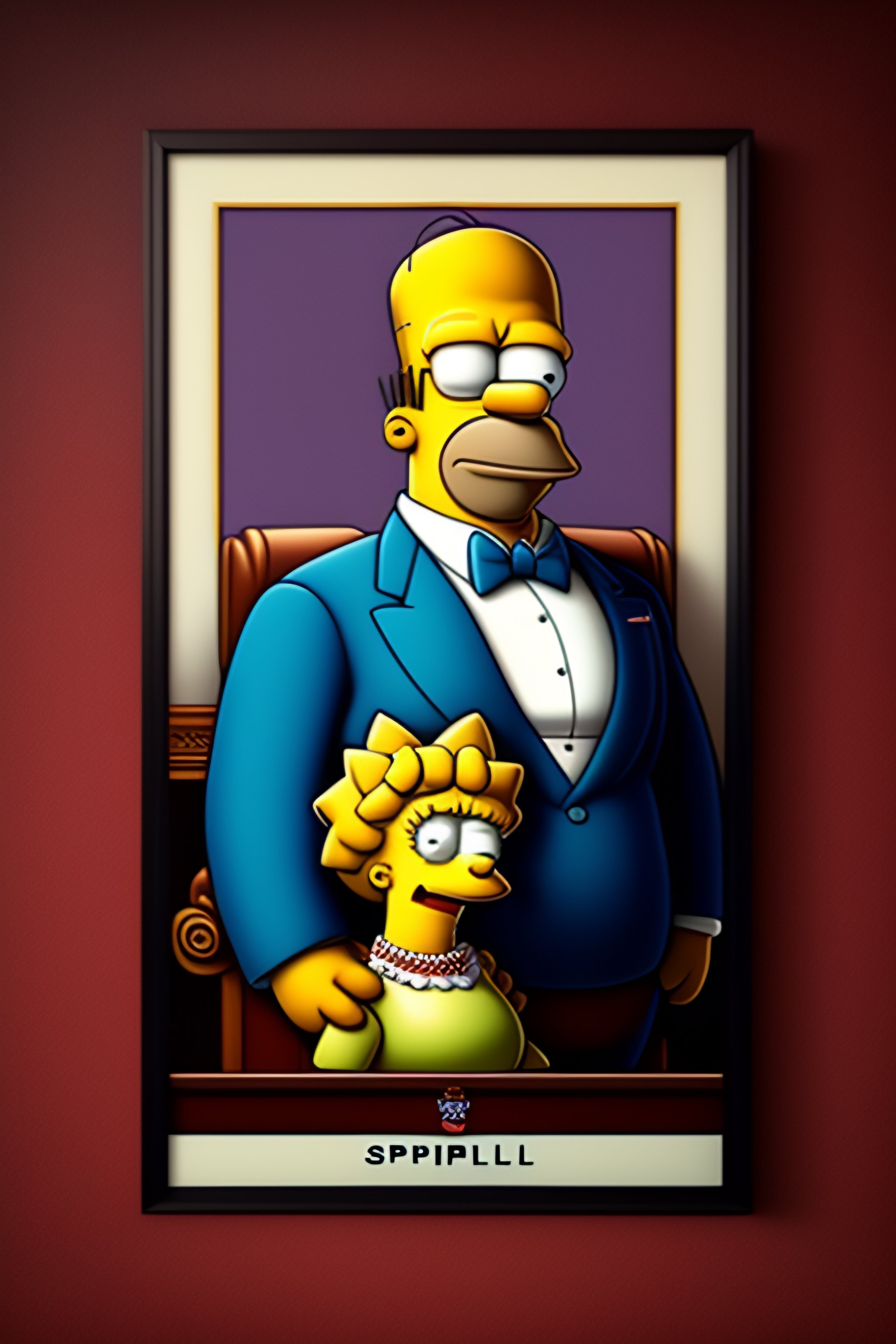 Lexica - Portrait of the Springfield with the Simpsons
