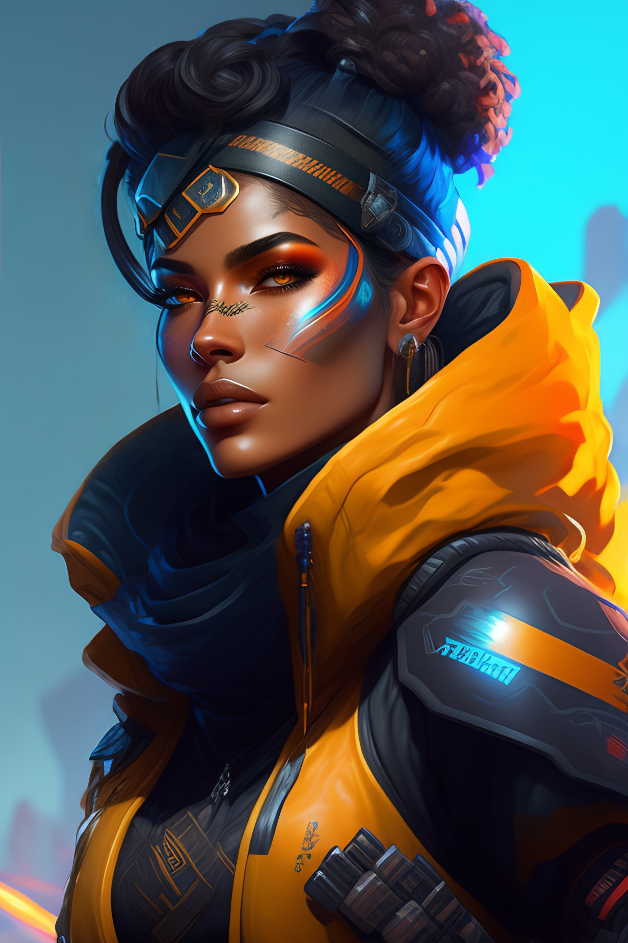 Lexica - Julianbentoula as apex legends character, digital illustration ...