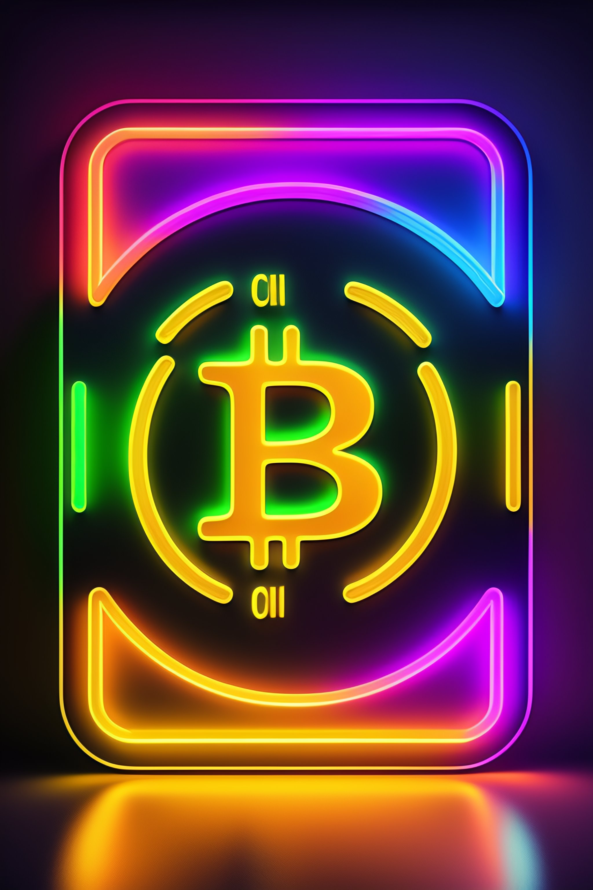 Lexica - BITCOIN LOGO NEON LIGHTS IN DIFFERENT COLORS OUTSIDE. HIPSTER VIBE