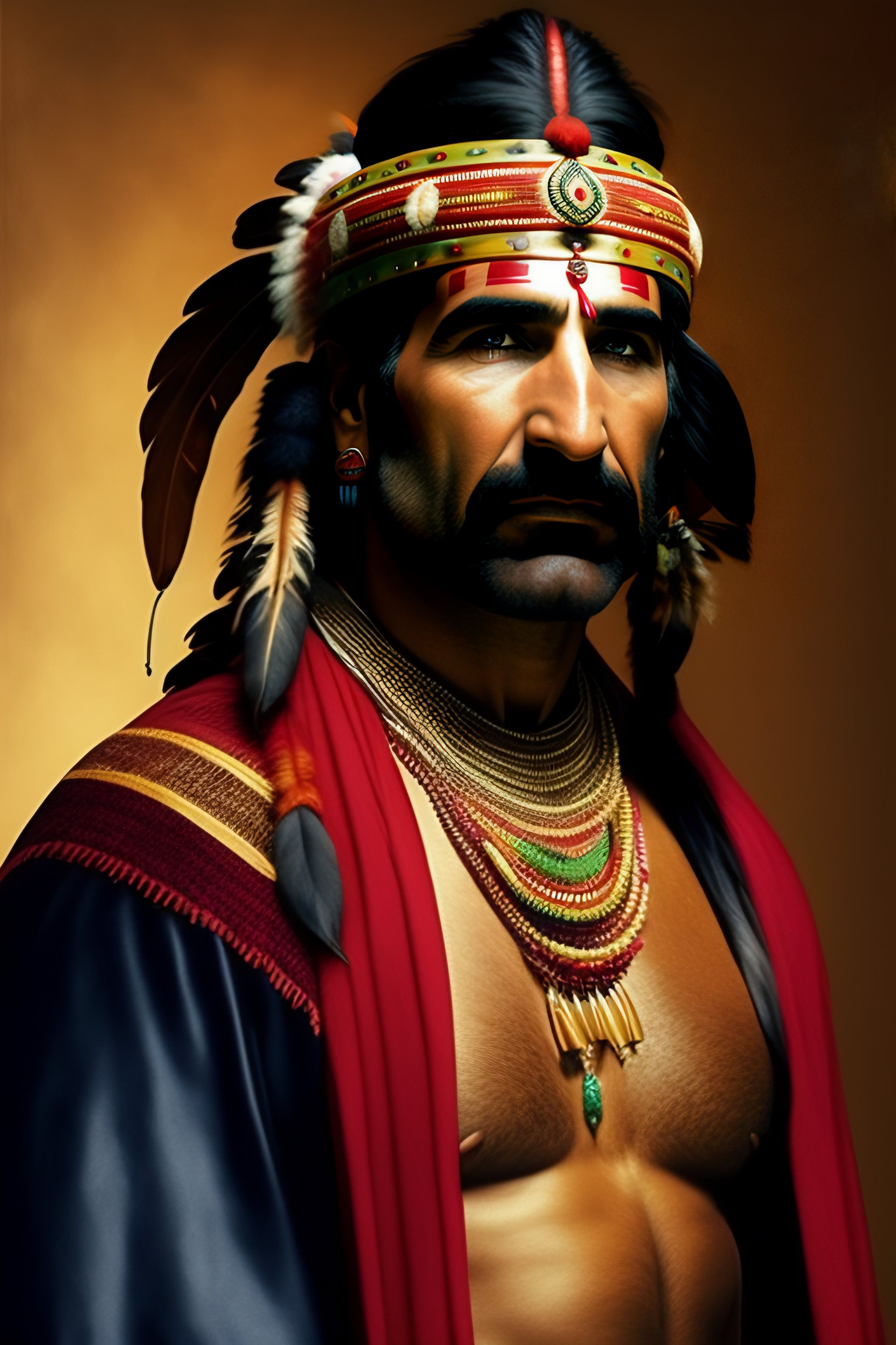 Lexica - Eric cantona as an indian chief