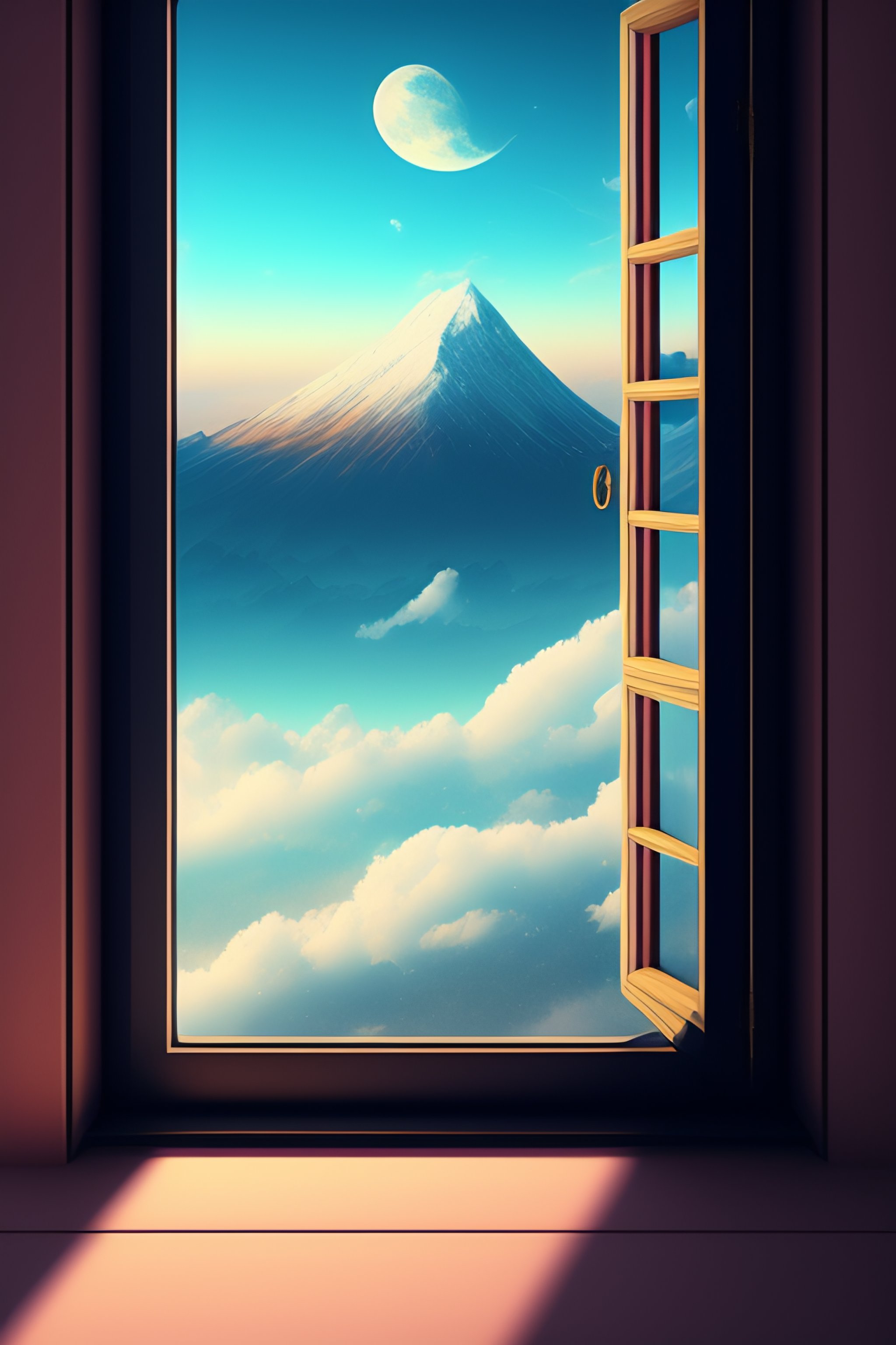 Lexica - Yukidaruma window sky