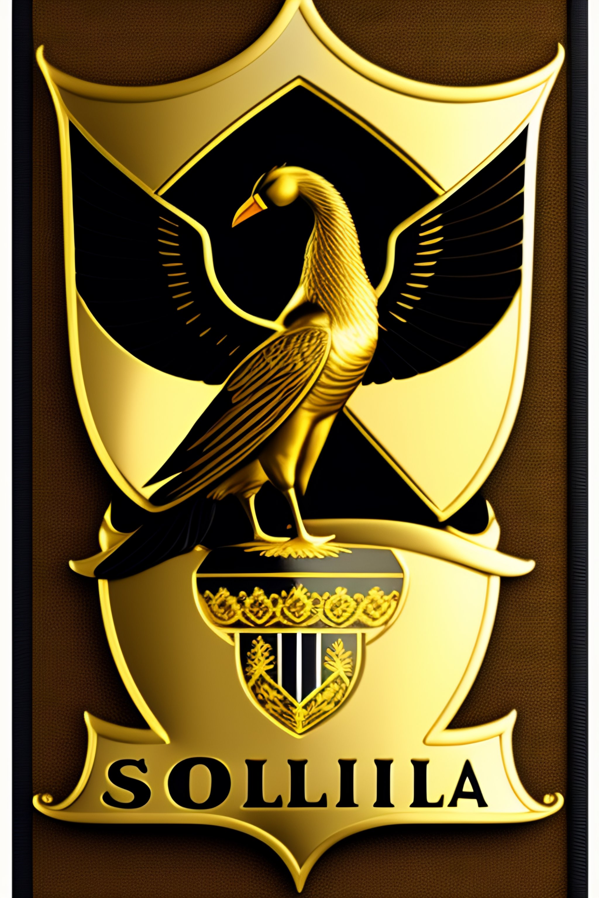 Lexica - The shield Coat of Arms, golden field, with three black ...