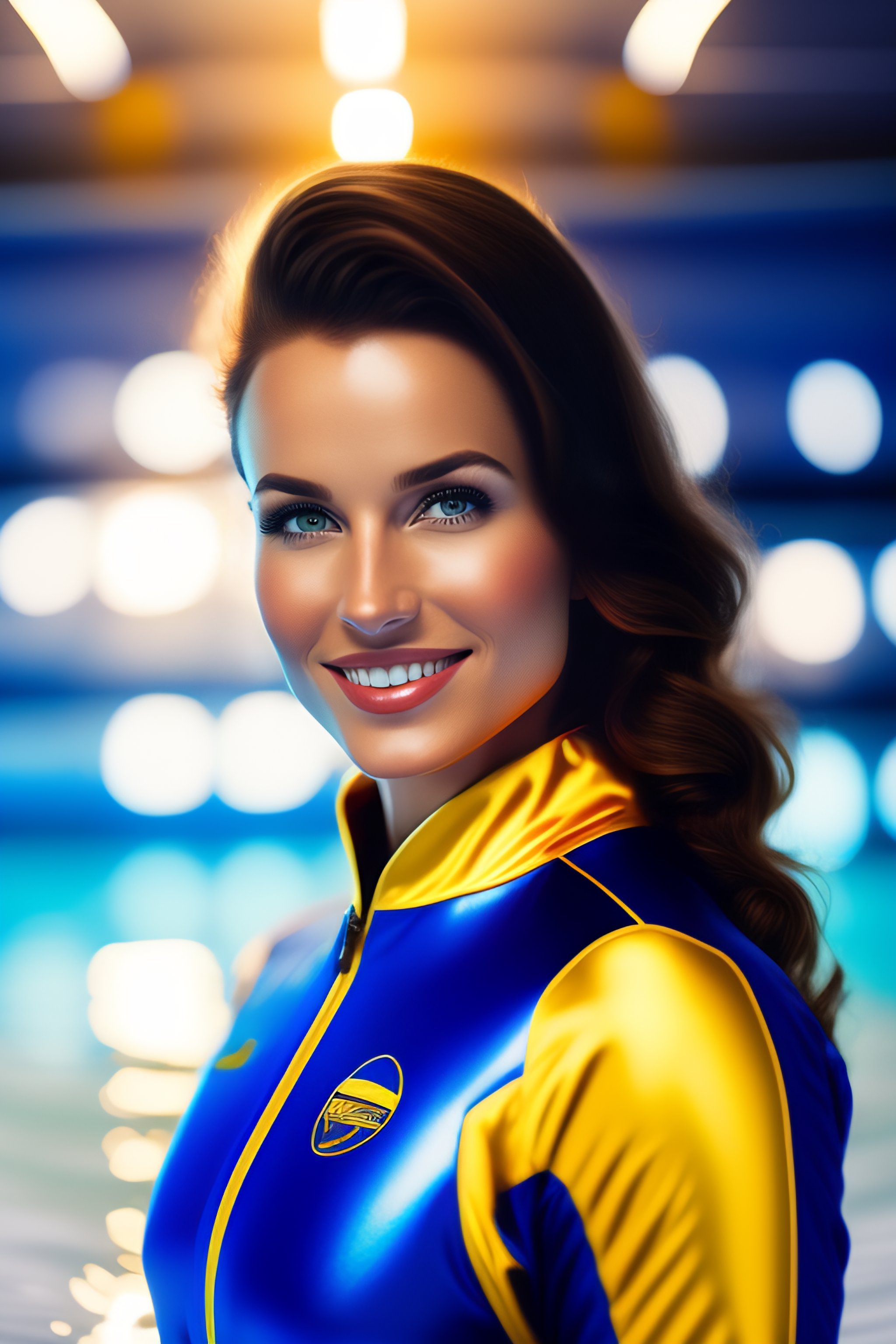Lexica - A 2020 style picture of a young woman with light brown hair in ...
