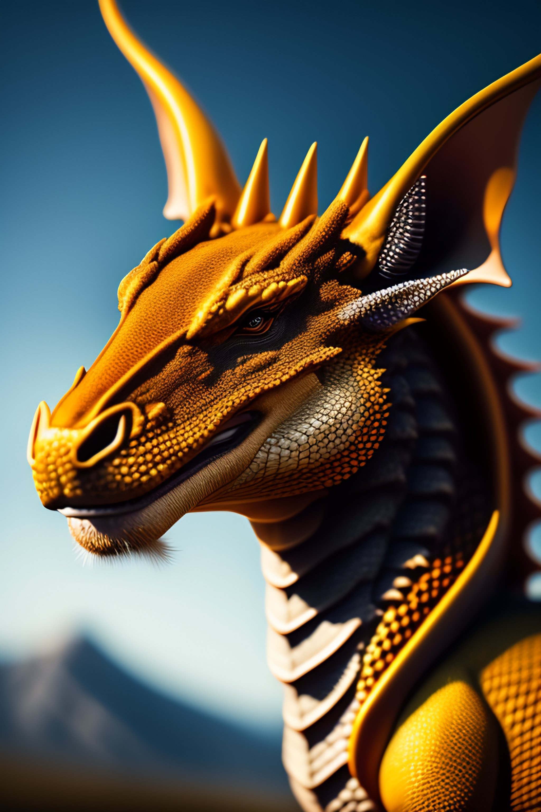 Lexica - A portrait of A dragon
