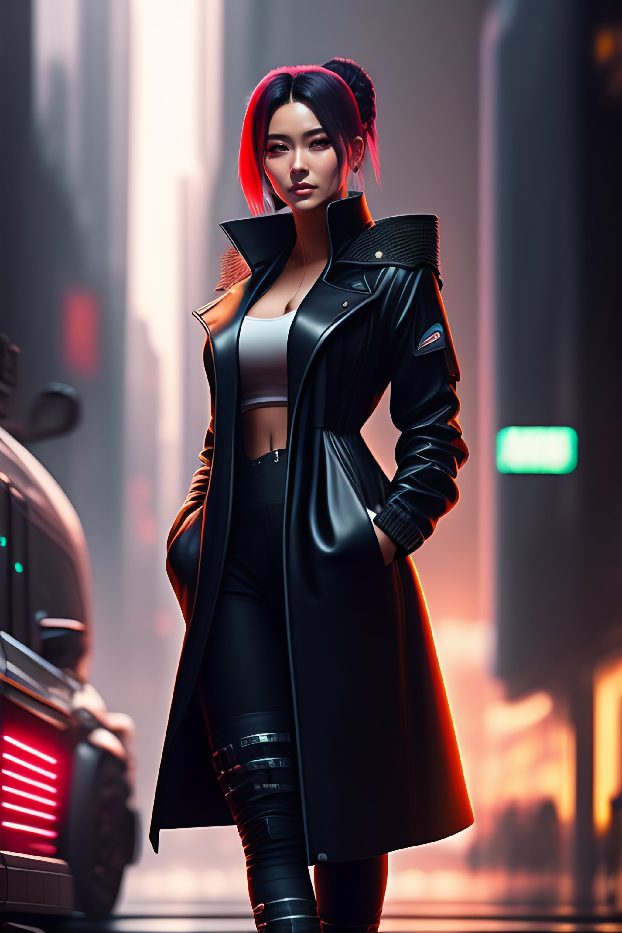 Cyberpunk trench coat sale