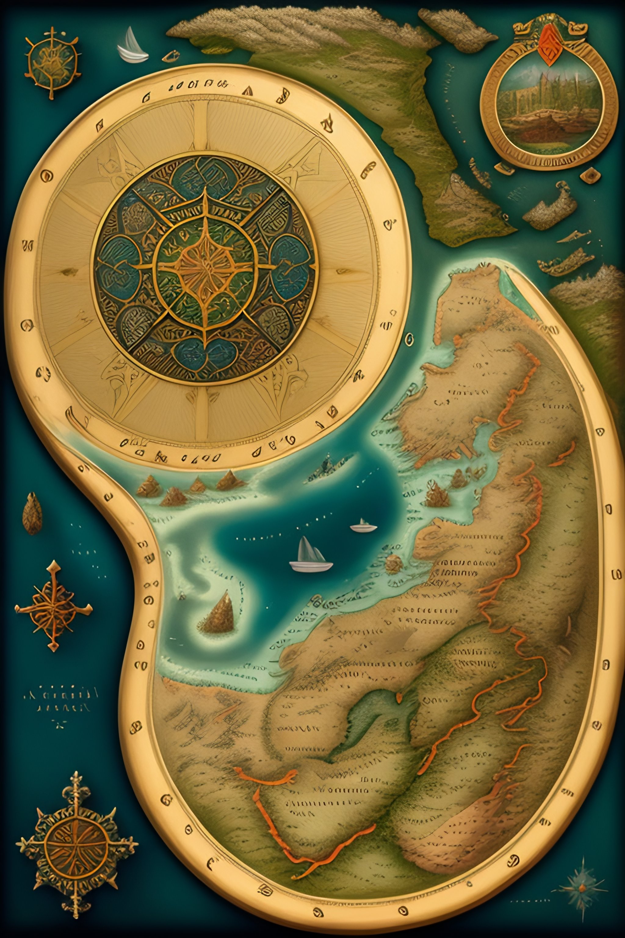 Lexica - Map in medieval style