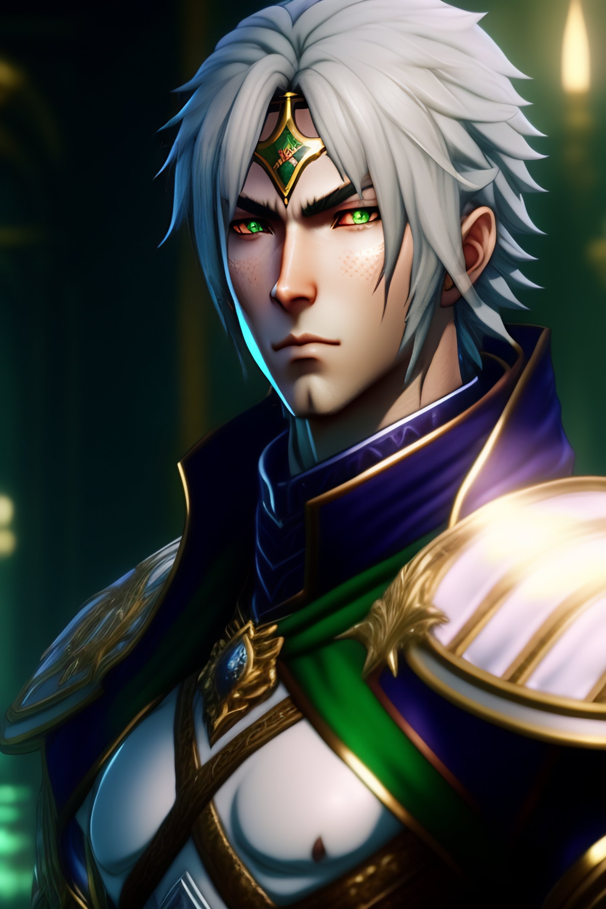 Lexica Champion of an anime video game, who is a ruined king with a