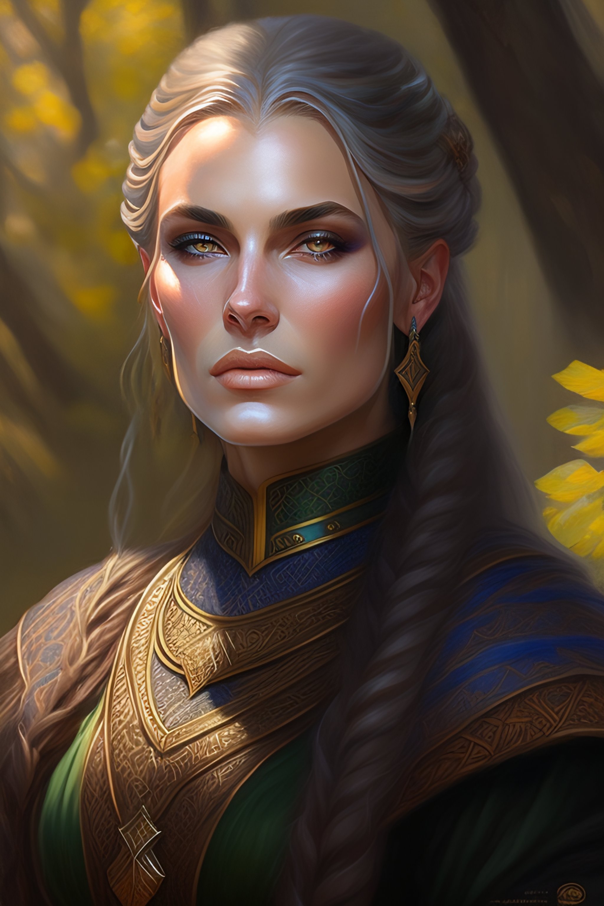 Lexica Slavic fantasy d&d character, portrait art by donato giancola and james gurney, digital
