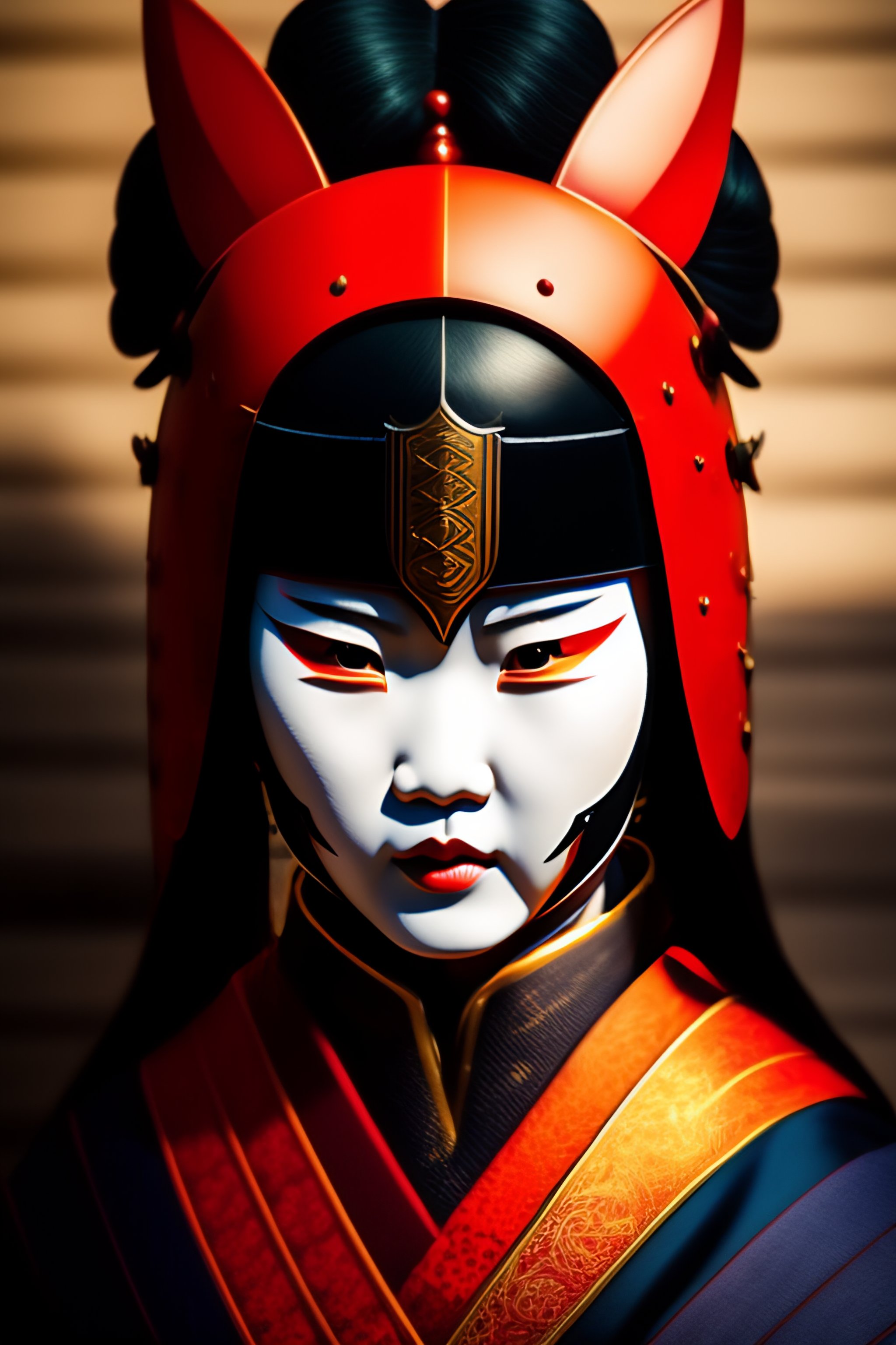 Lexica Samurai mask anime japan