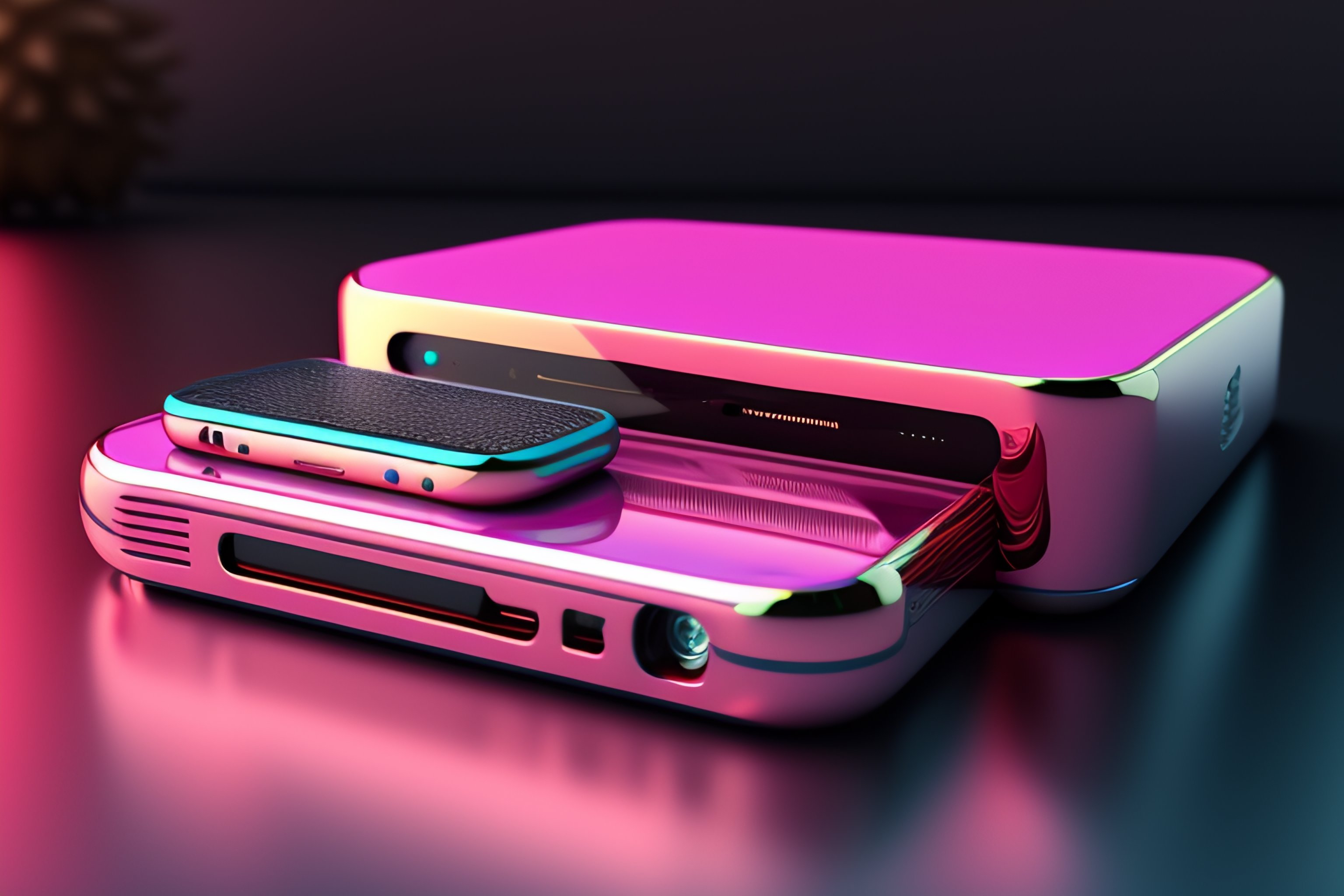 Lexica Vintage Iphone 2000s Retro Mini Computer C4d Render 