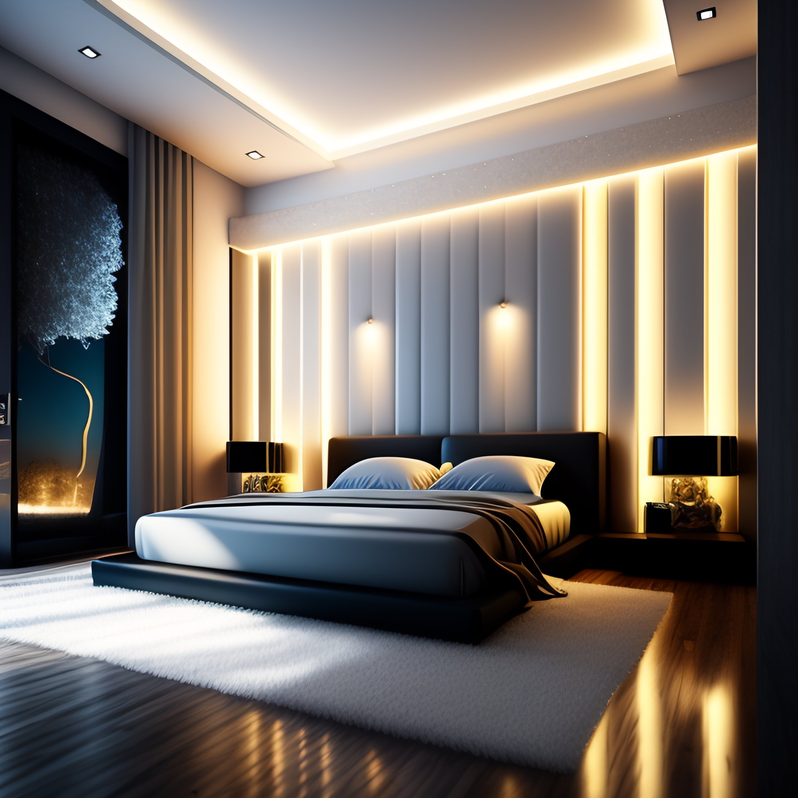 Lexica Interior Desing Bedroom Beautifull Lights