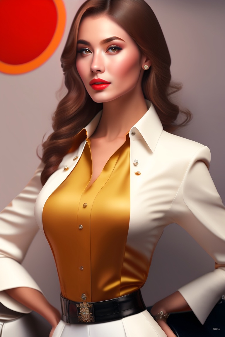 Lexica Pretty women from Russia, wearing white shirt, red shoes