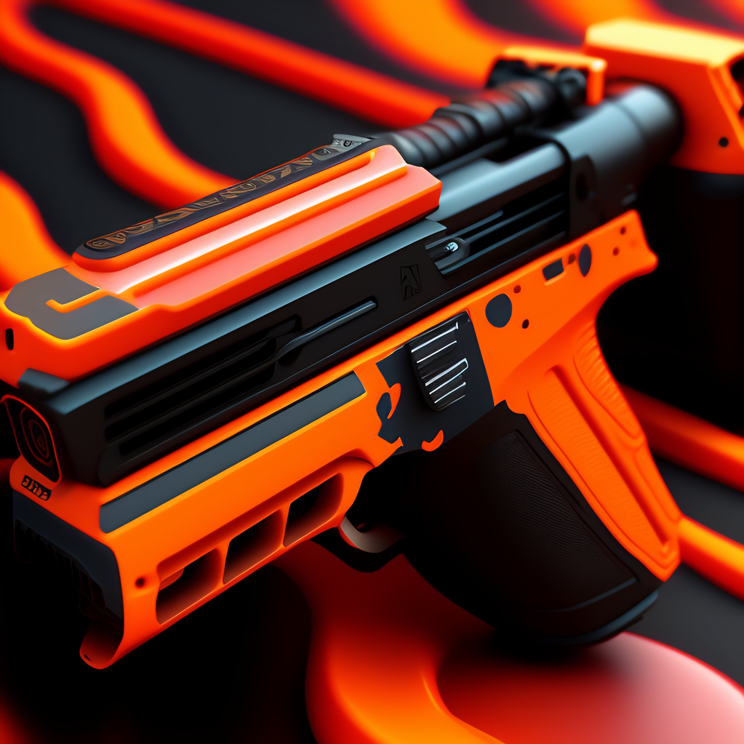 Lexica - CS-GO hollographic sticker, with orange details color ...
