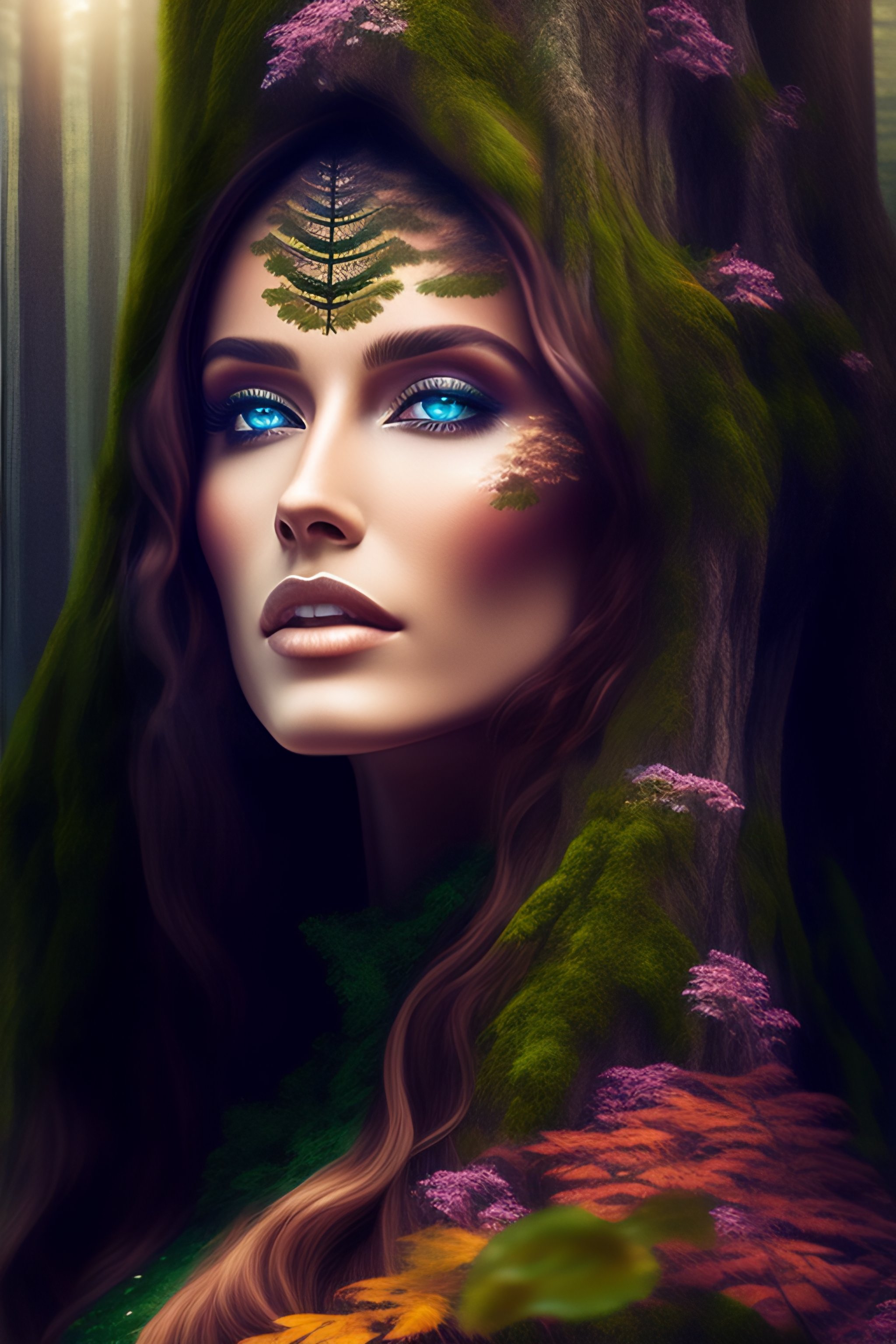 Lexica - A tree in the forest transforms into a beautiful woman ...