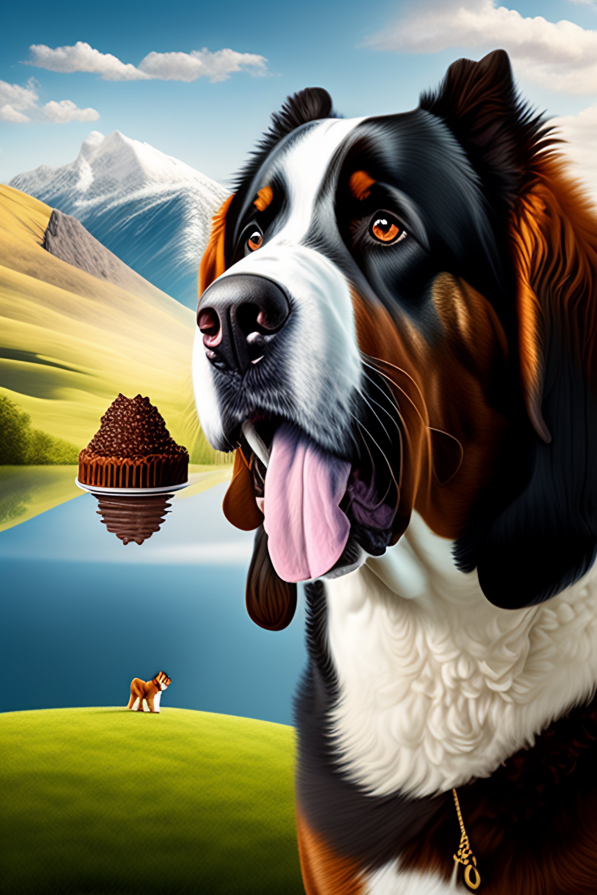 Caroline's Treasures LH9003CHF Drapeau Américain Avec Bouvier