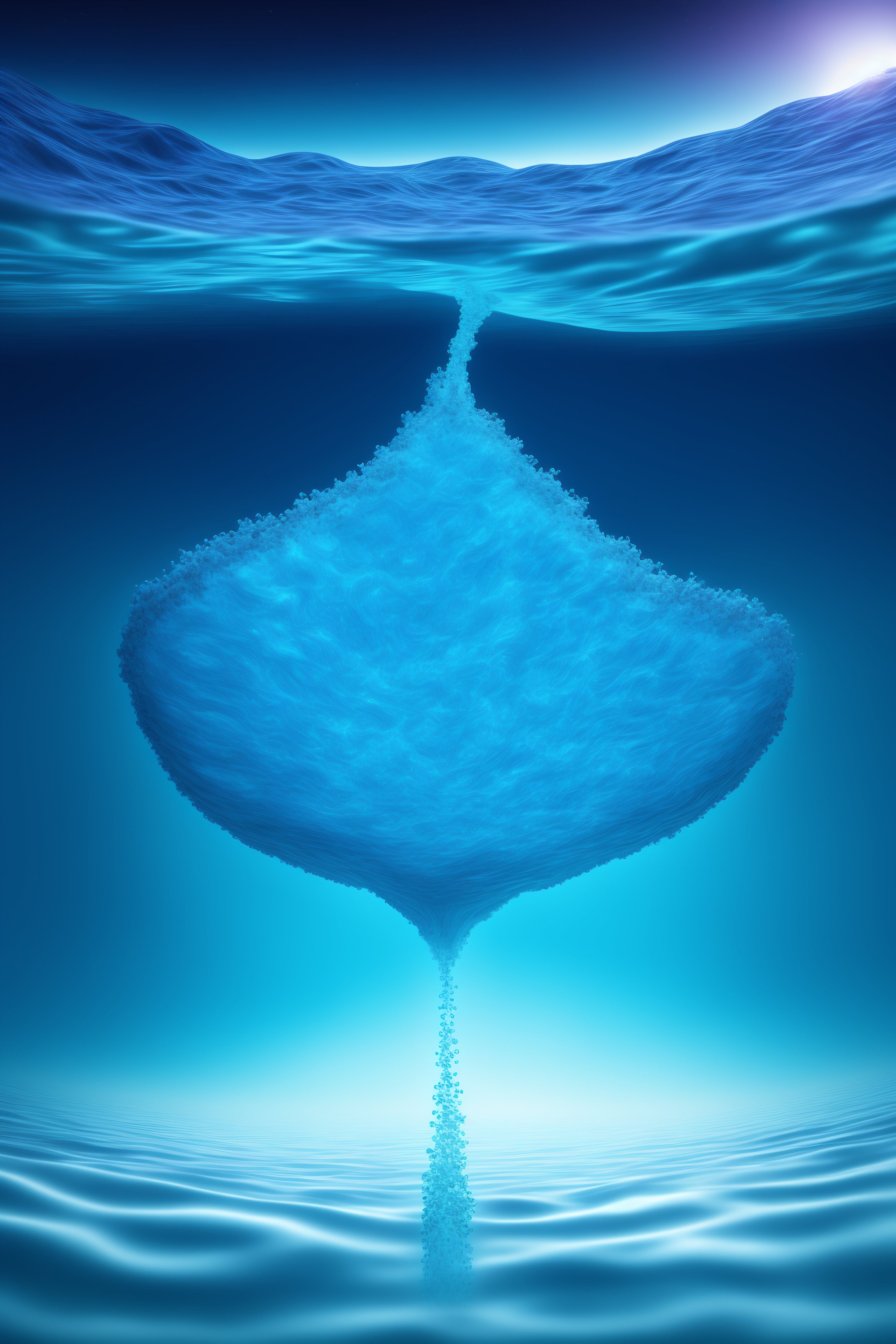 Lexica - Computer rendering inside of a natural water neuronal ...