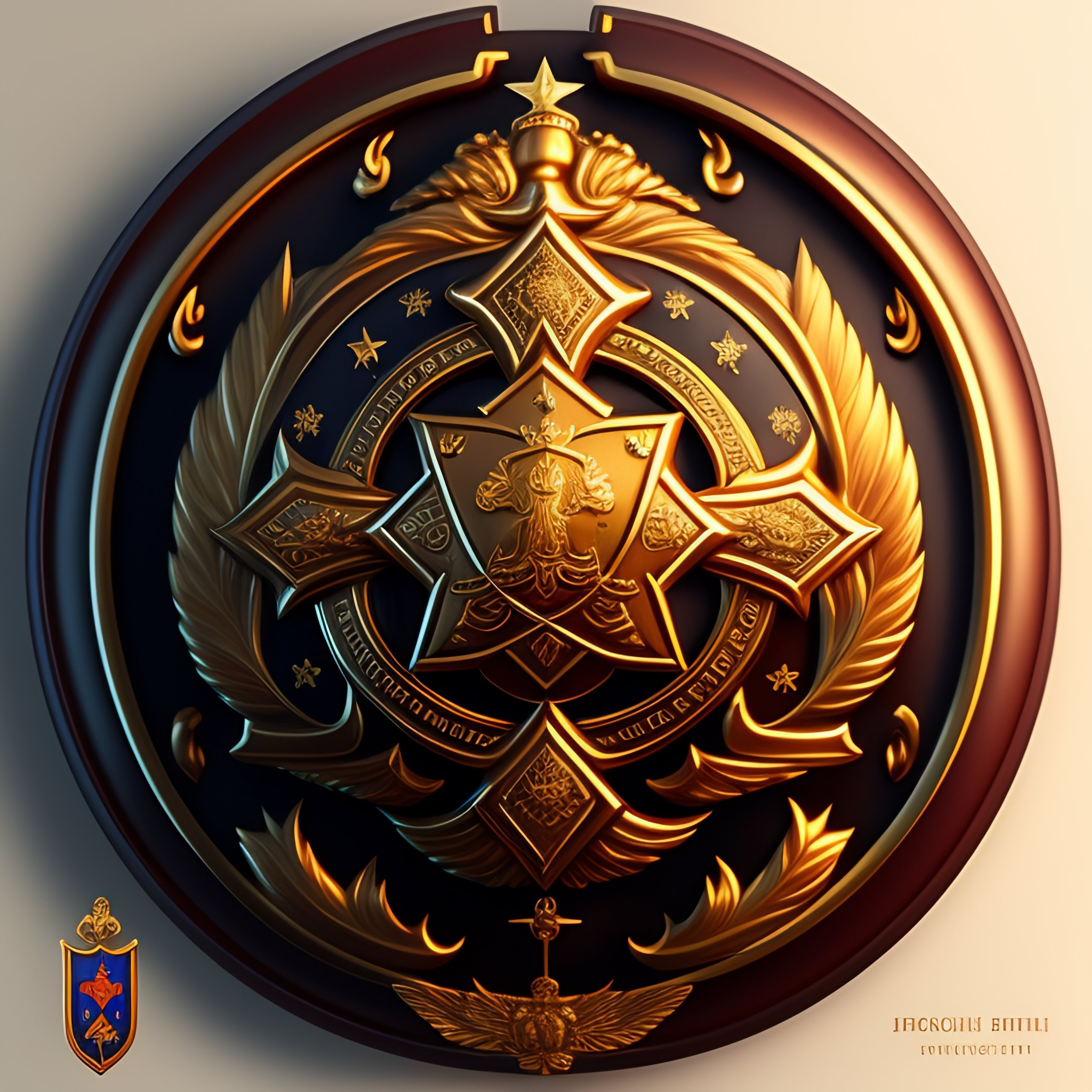 Lexica Beautiful family crest, frensh blason style. The crest depicts