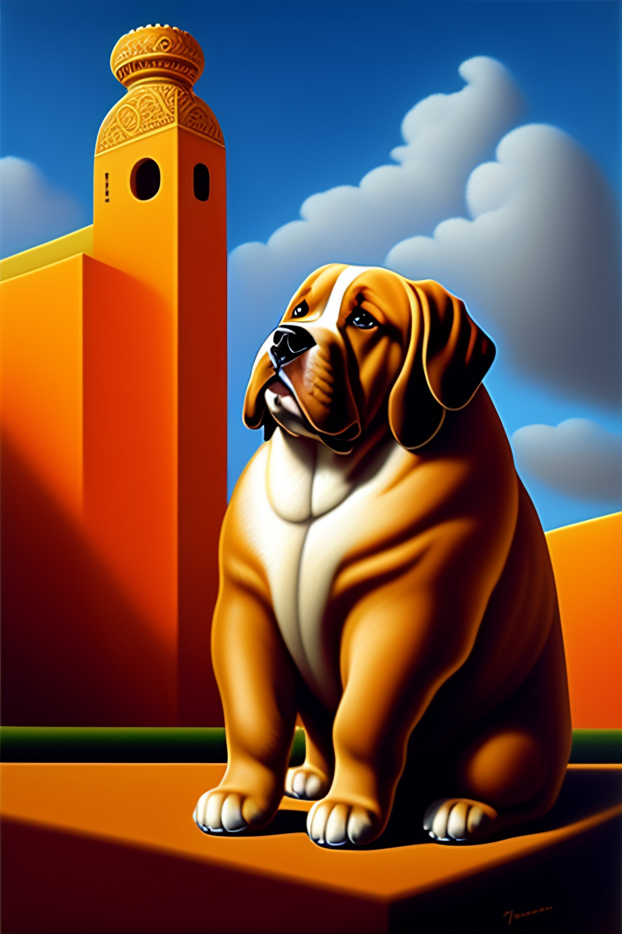 Botero store dog painting