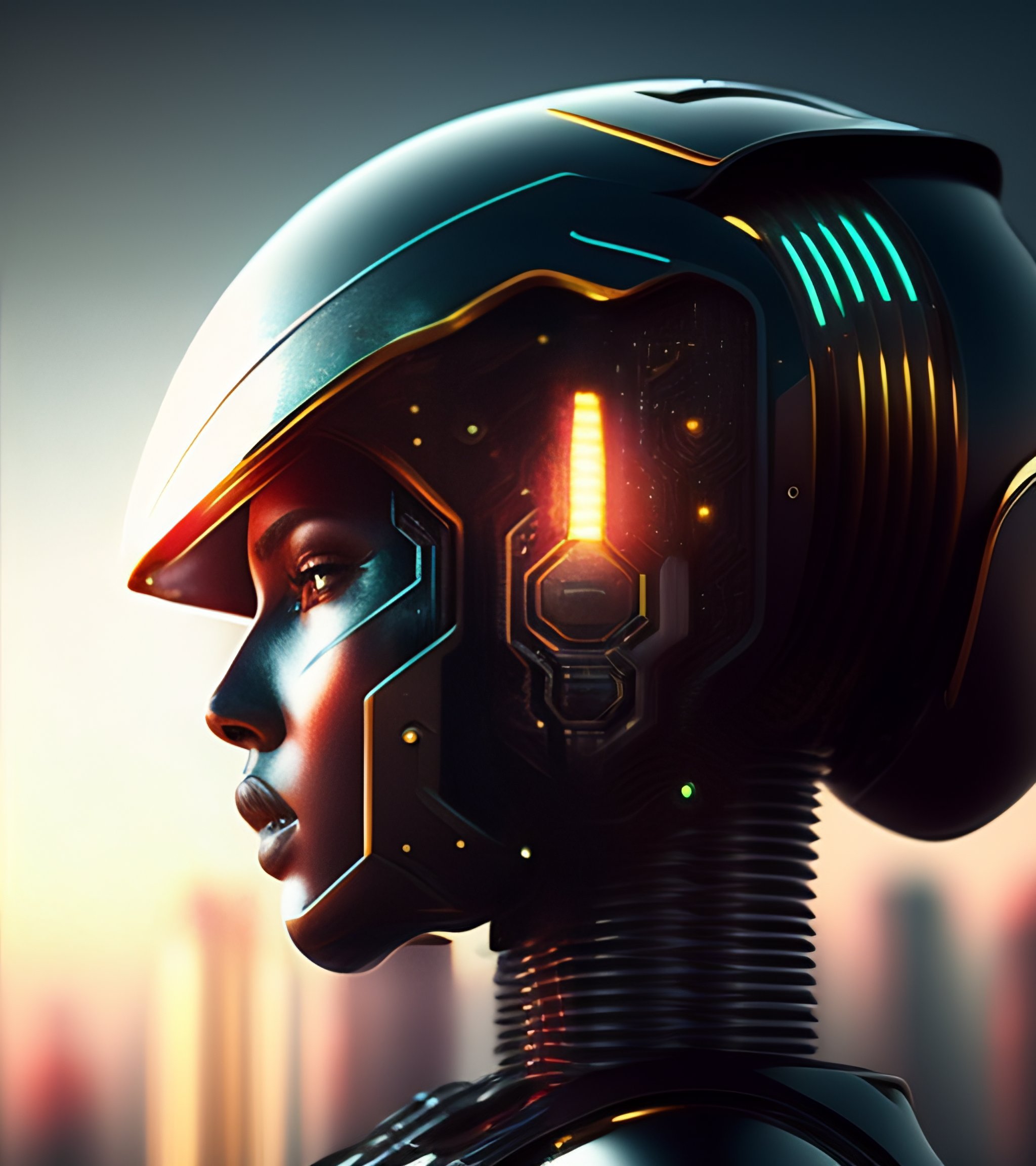 Lexica - Artificial intelligence system, hyper realistic, cyberpunk design