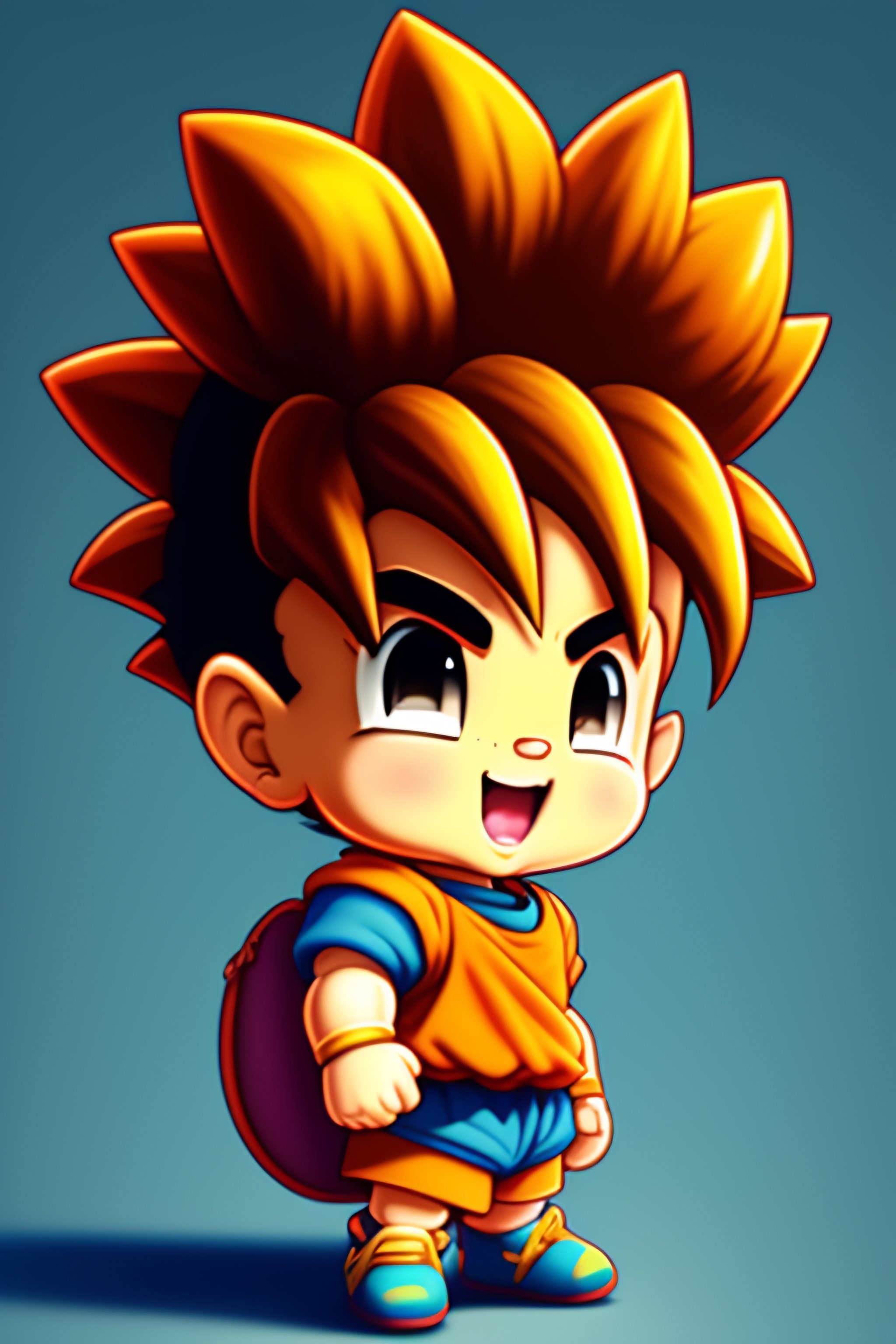 Premium AI Image  Cute adorable cartoon goku baby