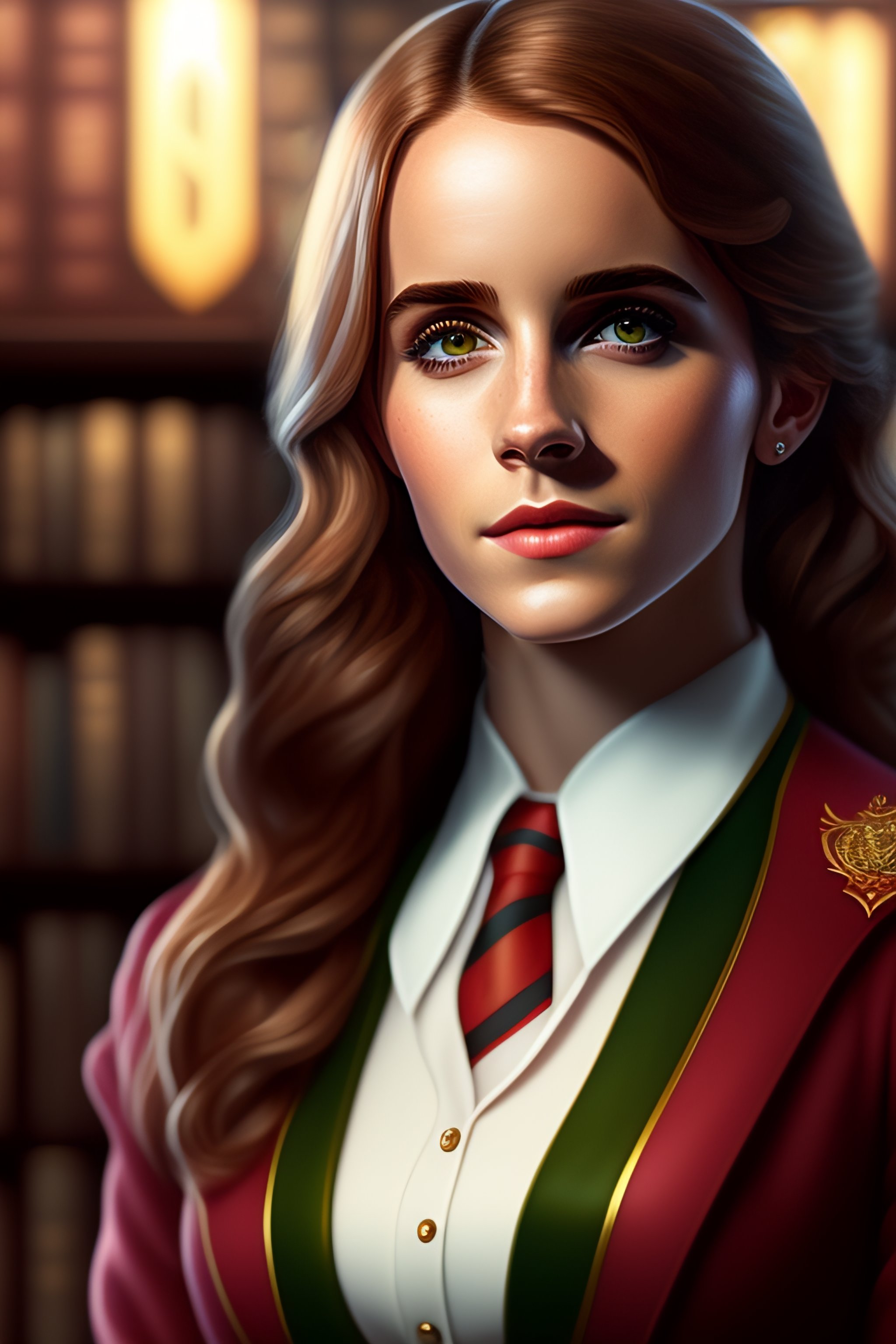 Lexica Emma watson as hermione granger in her classic red school
