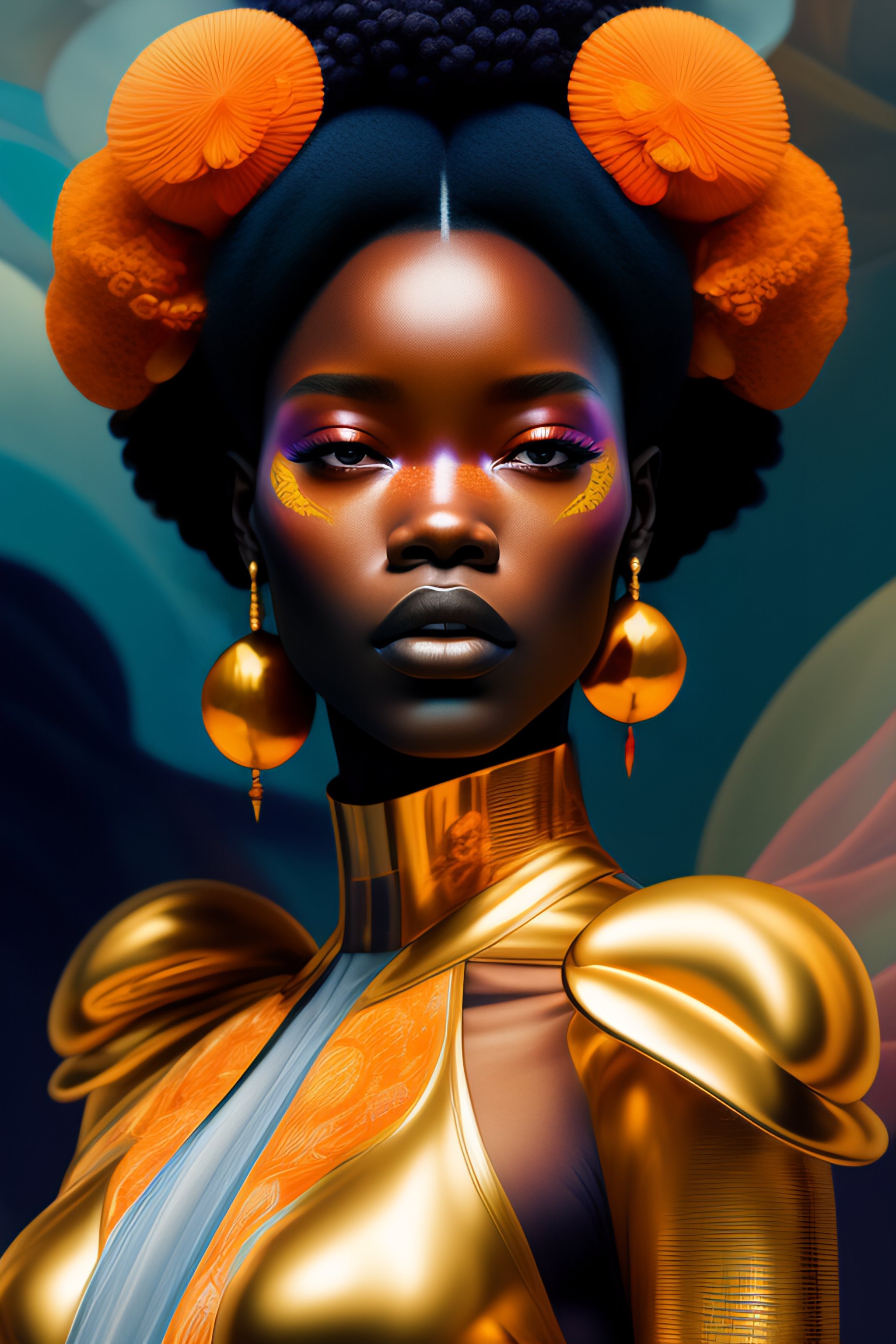 Lexica - Citizen portrait afrofuturism soft light painted by james jean ...