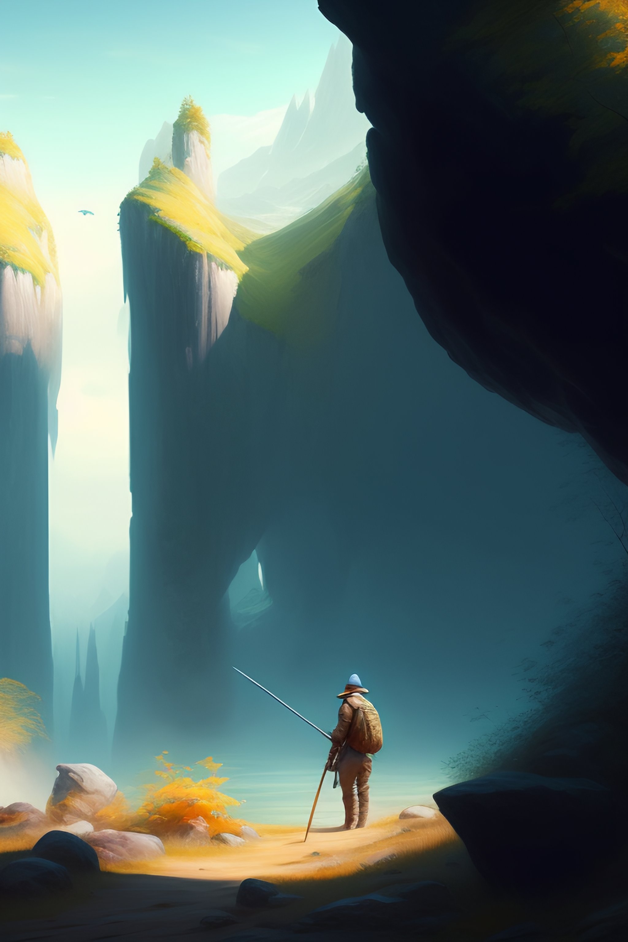 Lexica - Enviroment concept art, oil painting by Jama Jurabaev ...