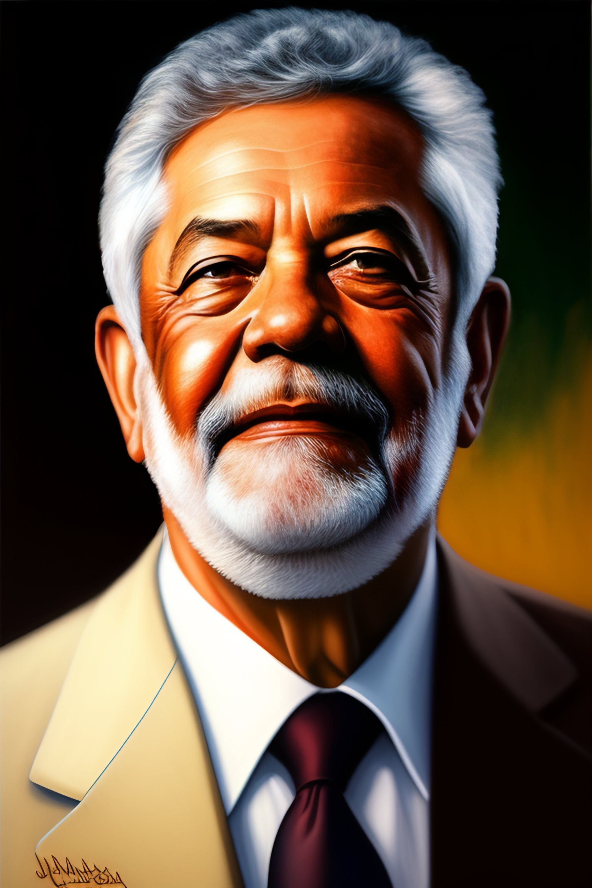 Lexica - Lula Brazilian president as berlesk, portrait, mucha, realistic