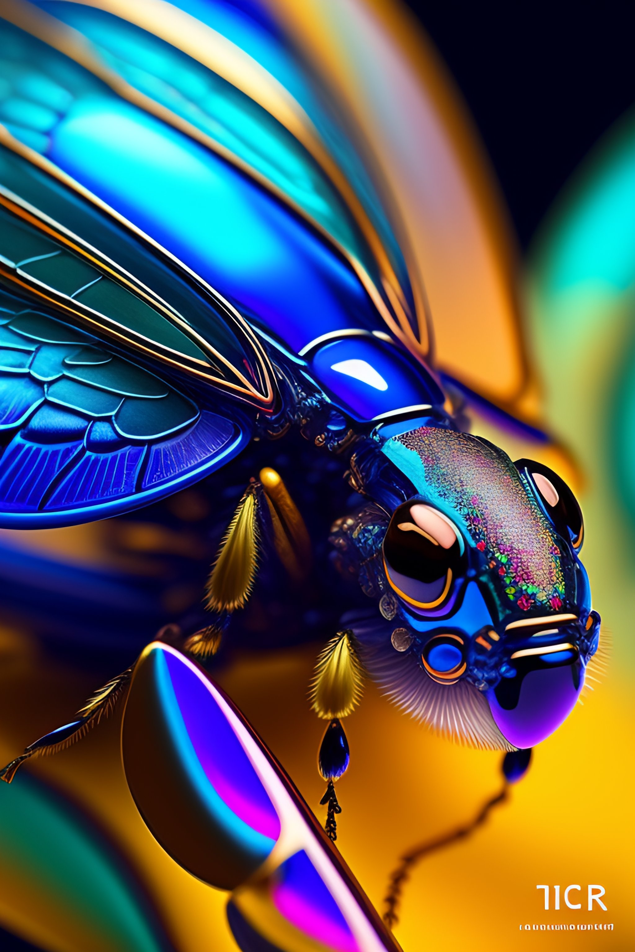 Lexica - Iridescent, flying insect, scales, wings, blues, textured ...