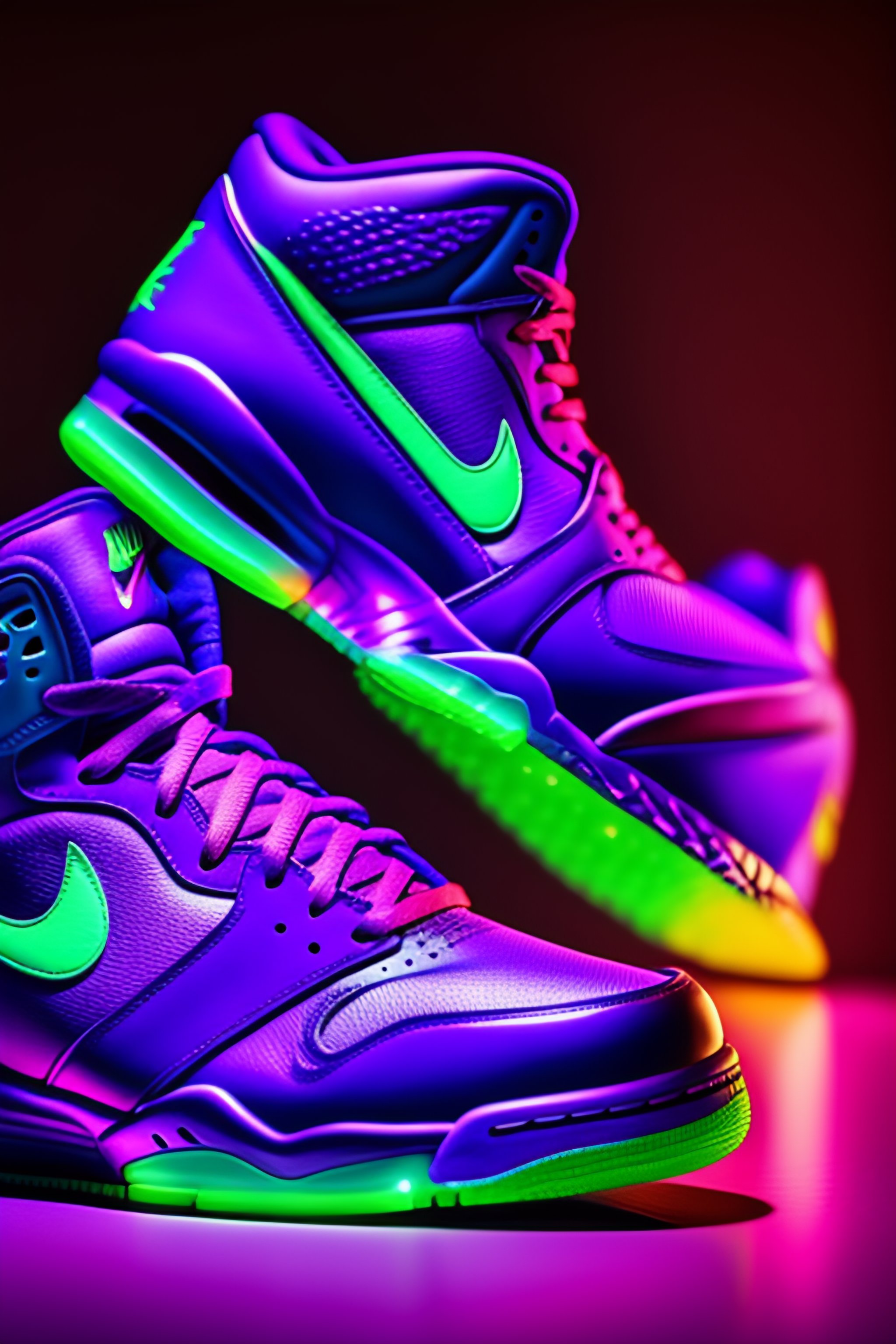 Neon purple sale nikes