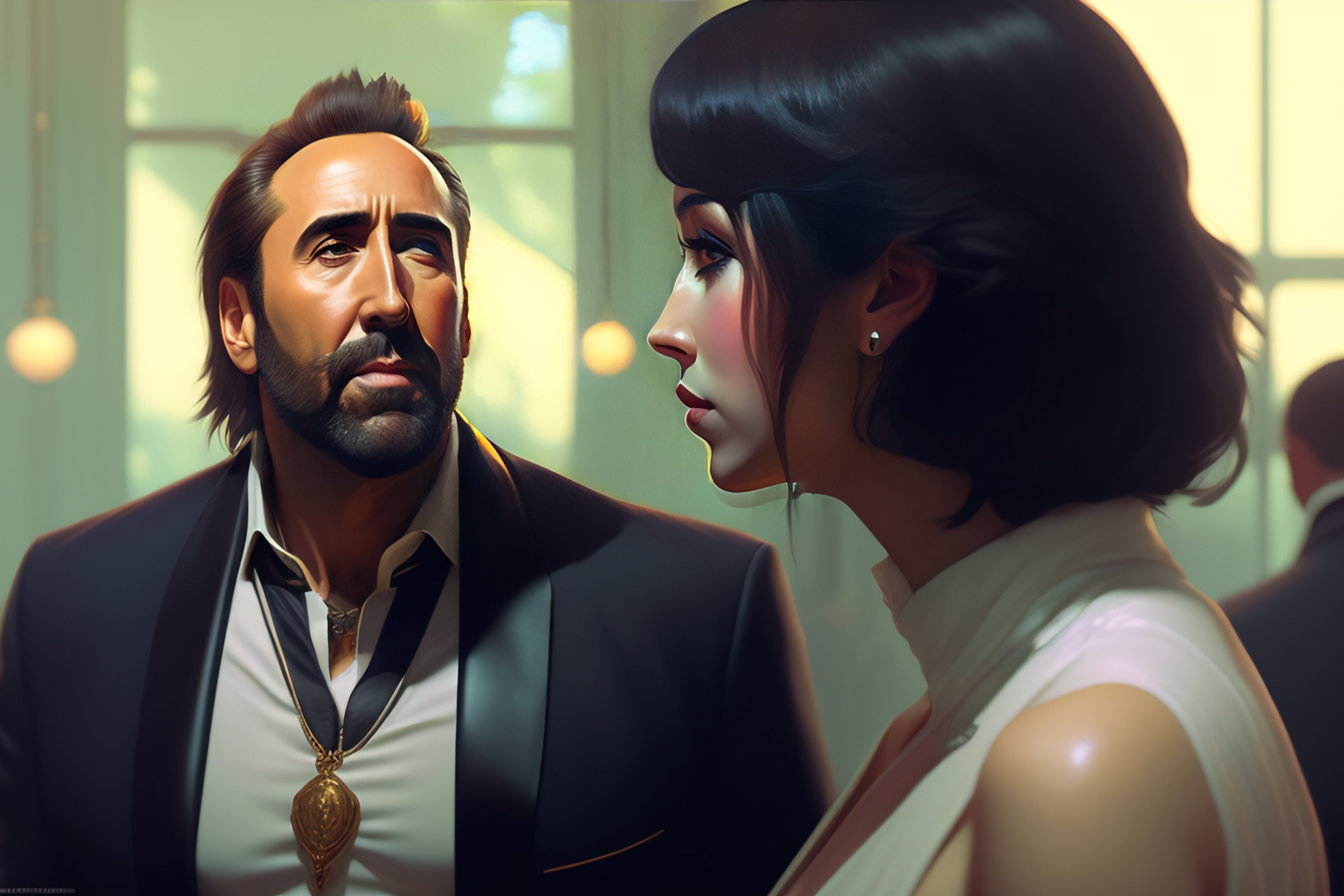 Lexica - Nicolas cage eating broccoli, expert high detail concept art ...