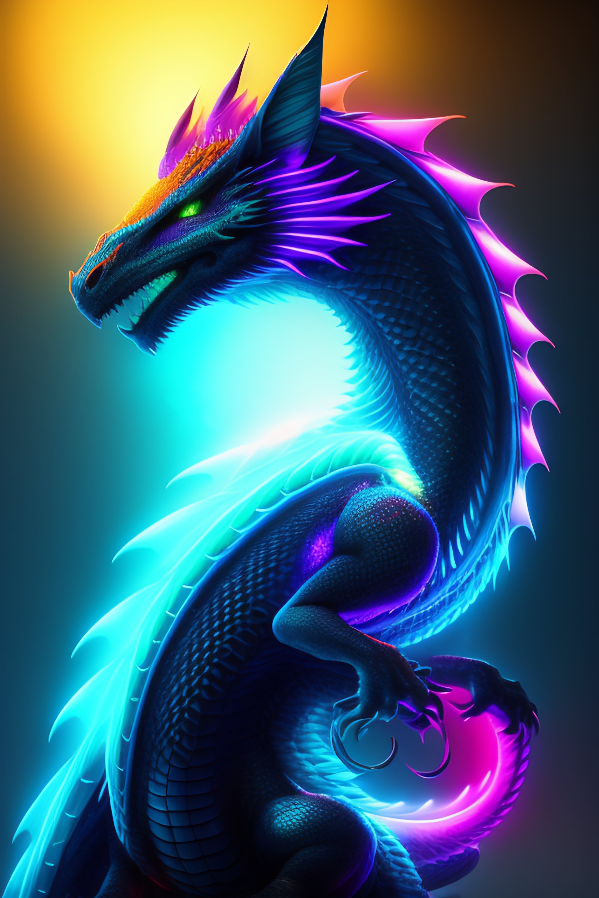 Lexica - Neon sound dragon