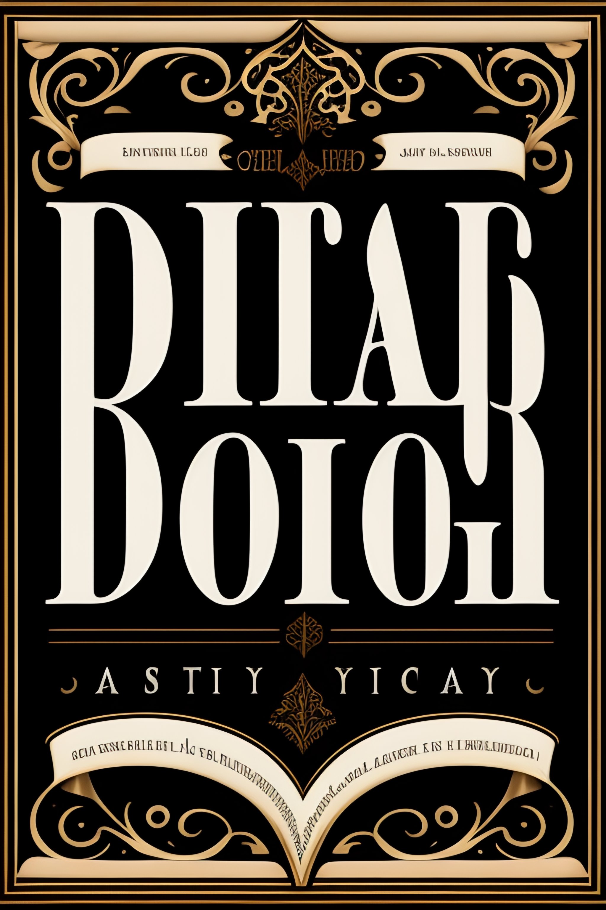 Lexica Black on white text, gothic typeface, legible font, indian