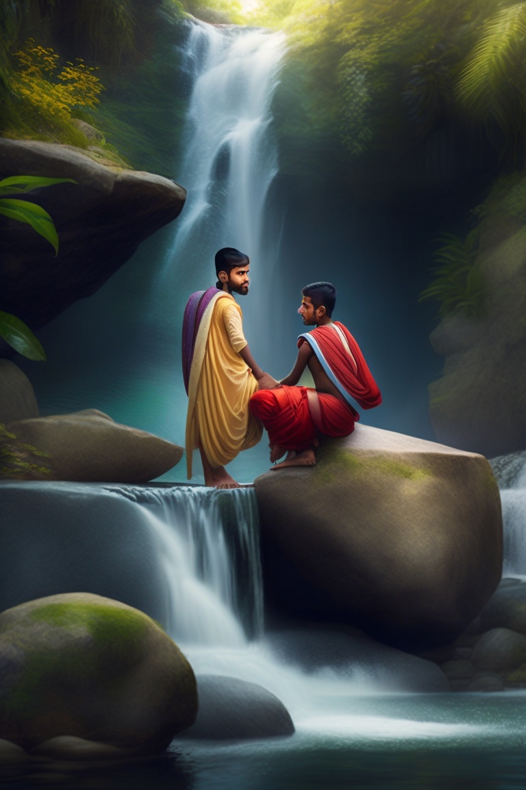 Lexica - Days turned into weeks, and Rahul returned to the waterfall ...
